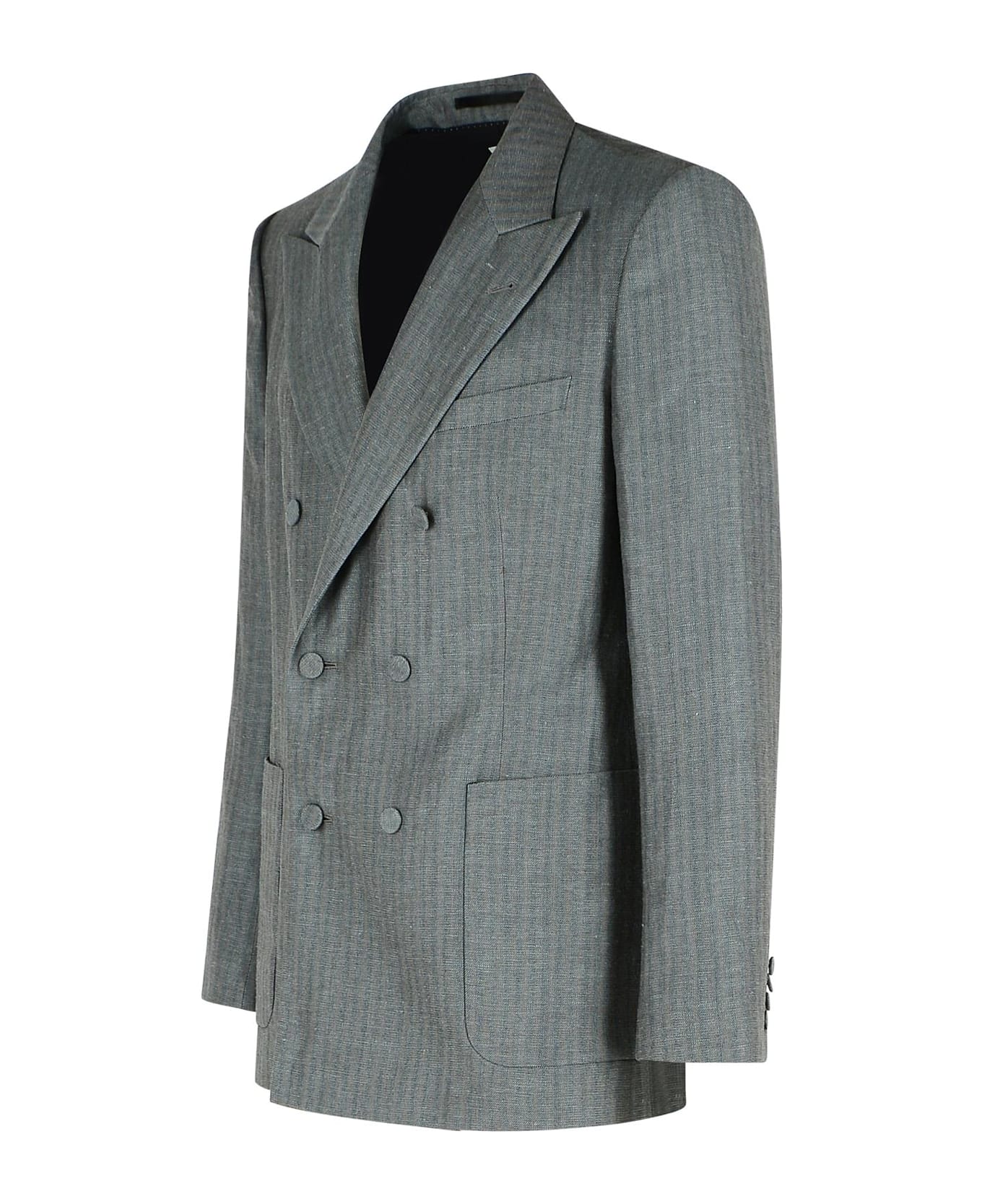 Dries Van Noten 
bryce
 Grey Wool Blazer - Grey