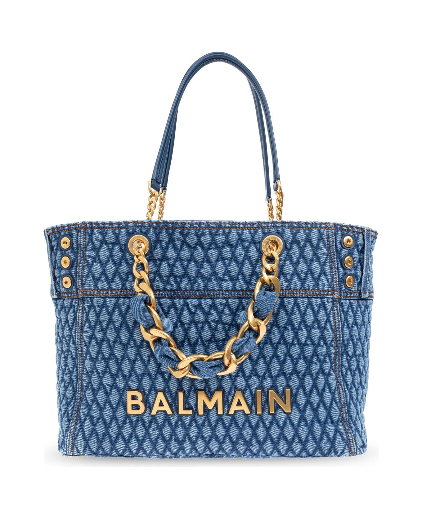 Balmain 1945 Soft Shopper Bag - Blue