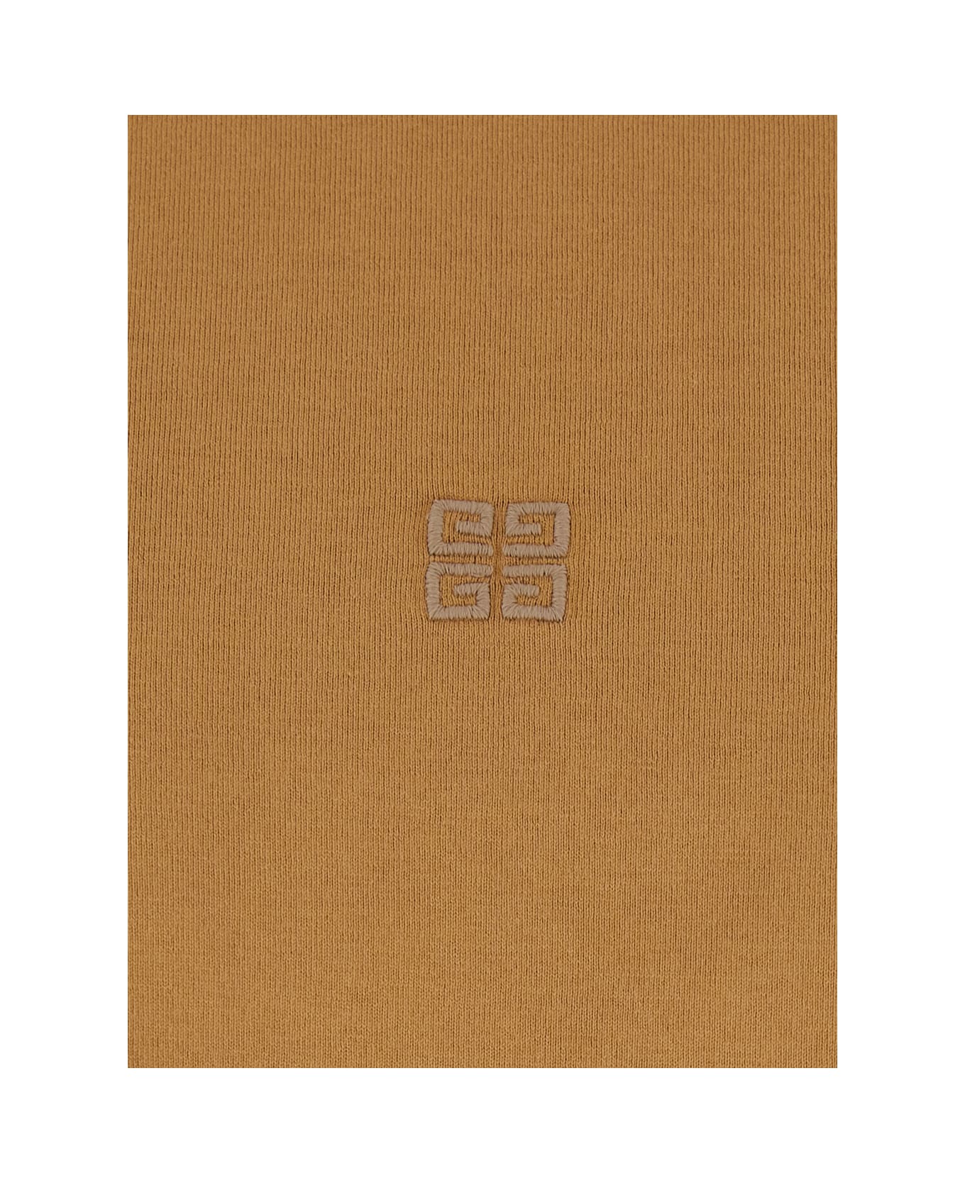 Givenchy Beige Crewneck T-shirt With 4g Logo On The Front In Cotton Man - Beige