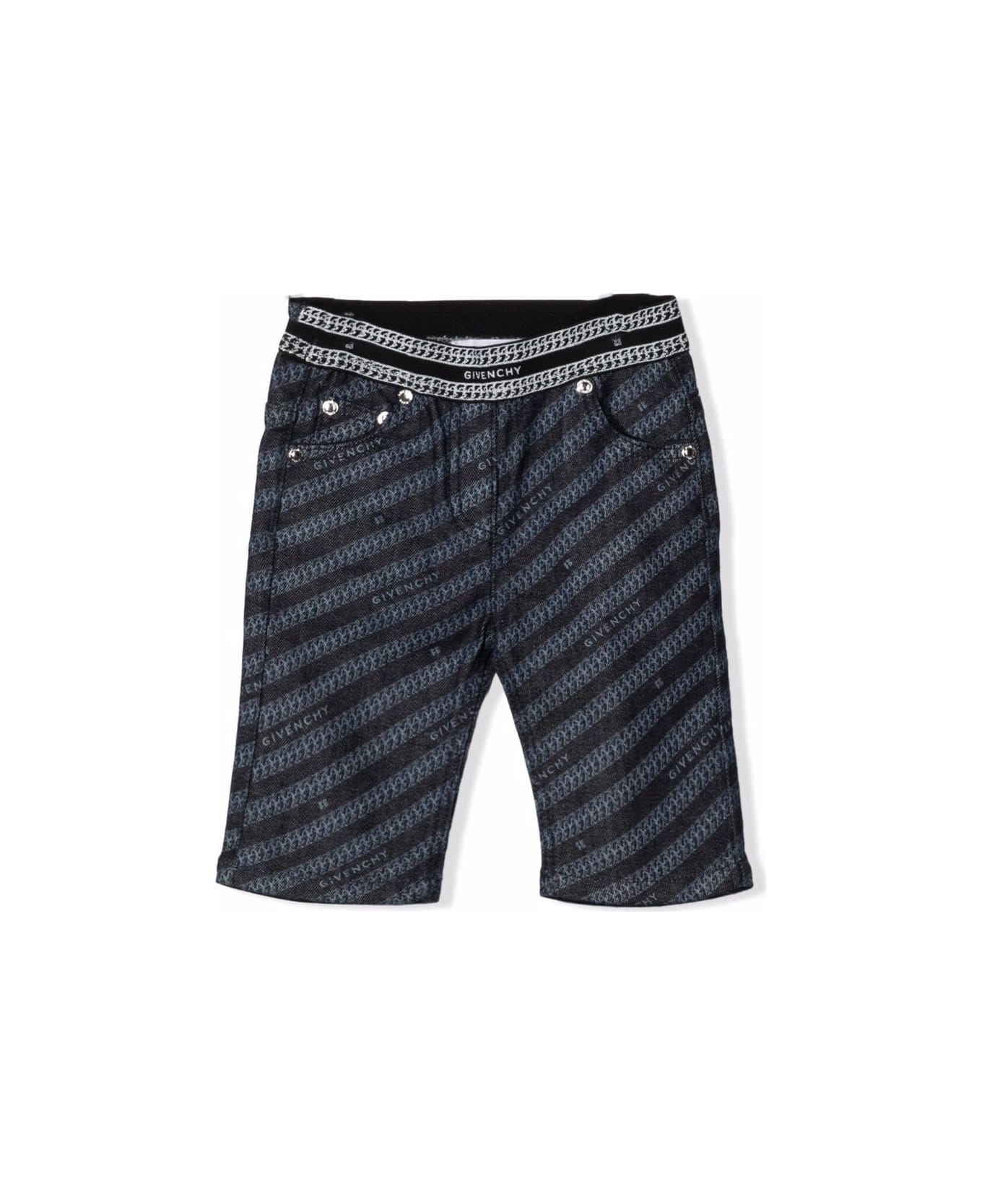 Givenchy Newborn Trousers With Print - Denim