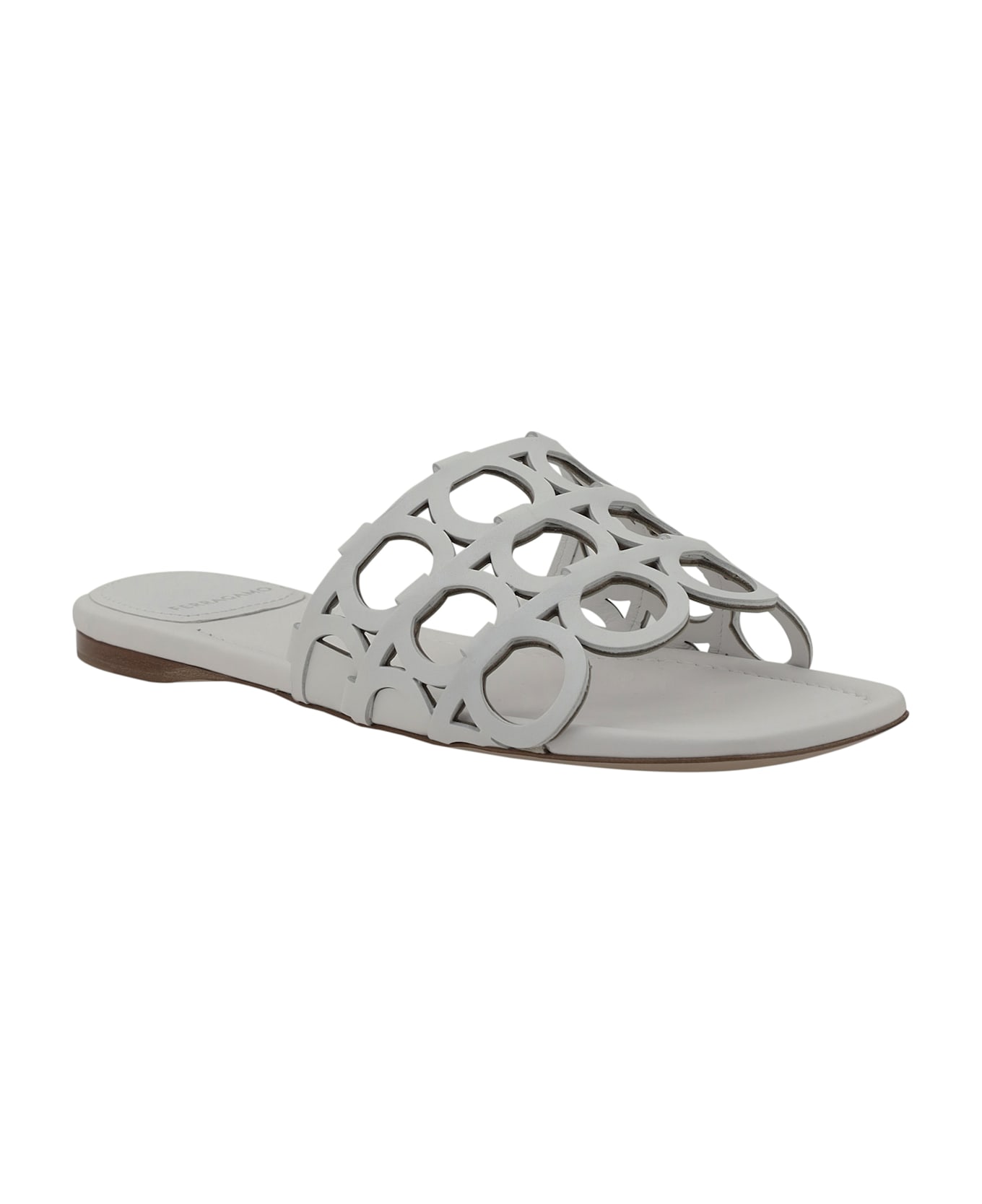 Ferragamo Gancini Pattern Sandals