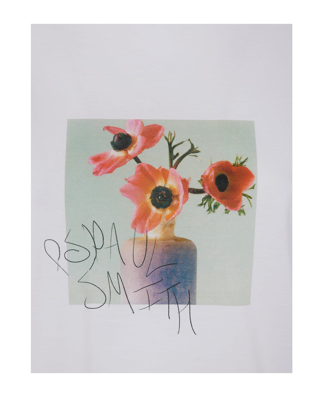 PS by Paul Smith Womens Anenomes T-shirt - White
