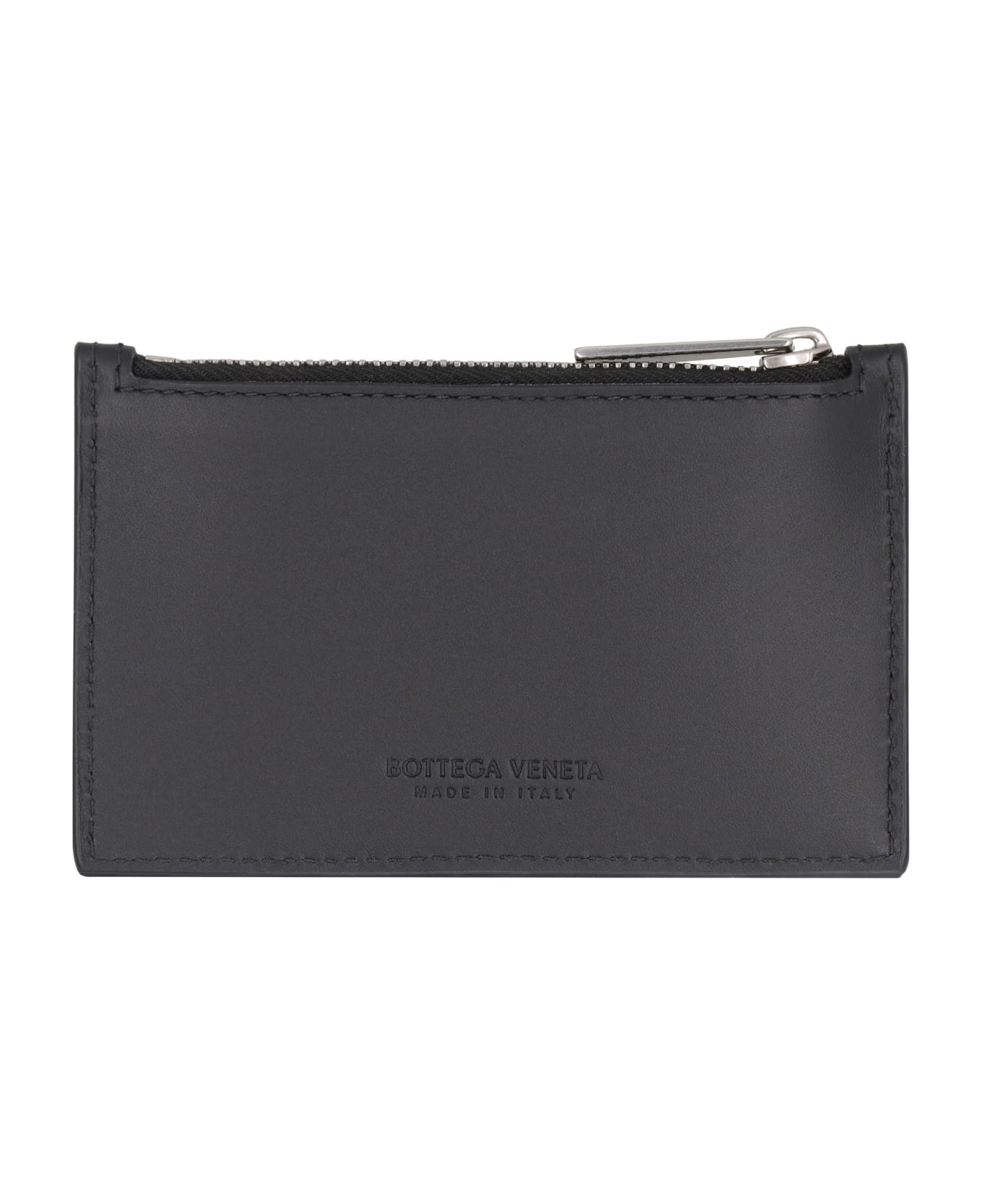 Bottega Veneta Leather Card Holder - black