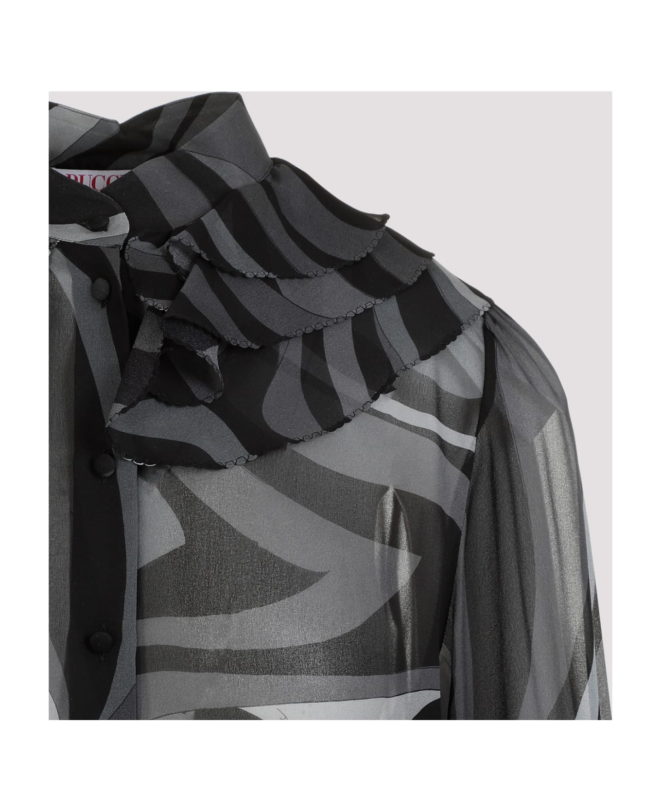 Pucci Ls Shirt - Grigio Nero