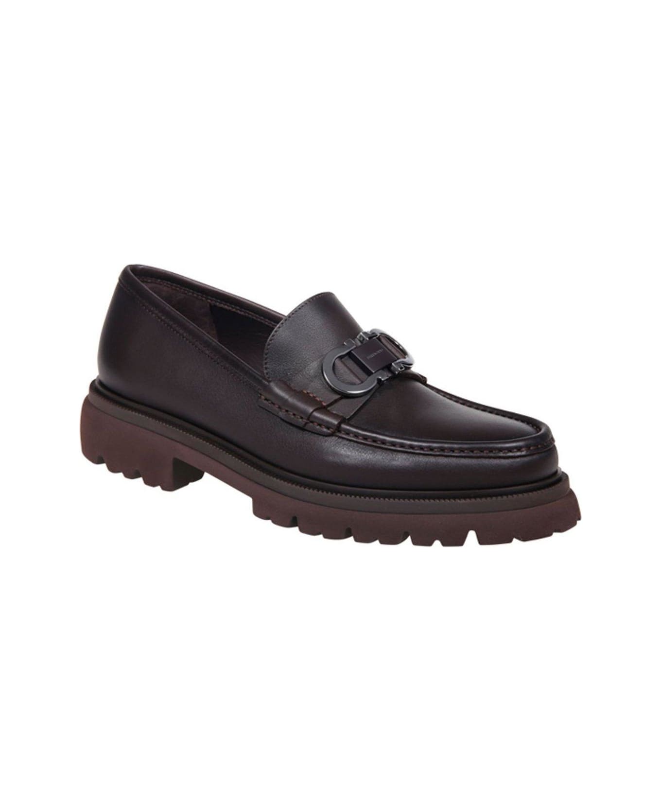 Ferragamo Logo Buckle Loafers