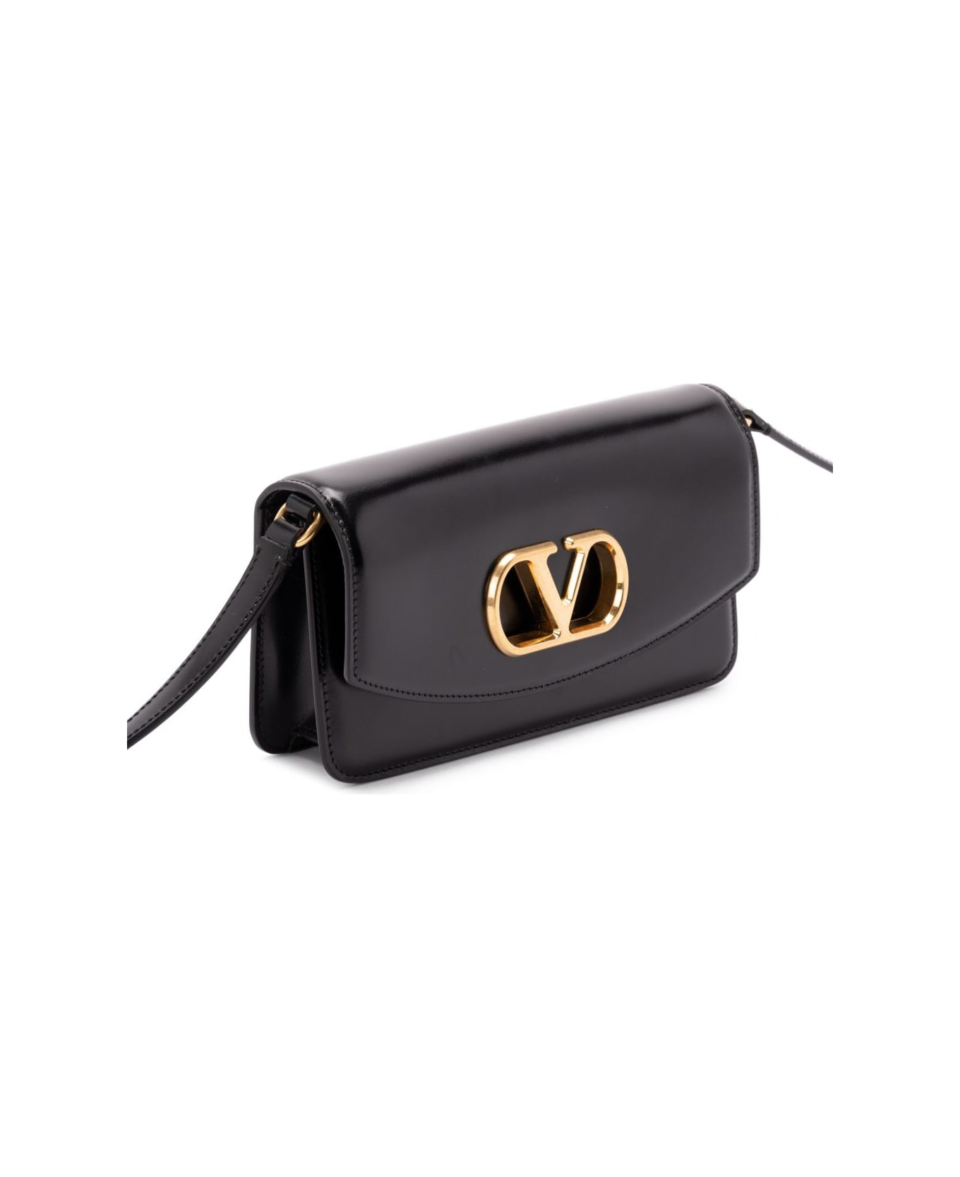 Valentino Garavani Vlogo Signature Shoulder Bag - Black
