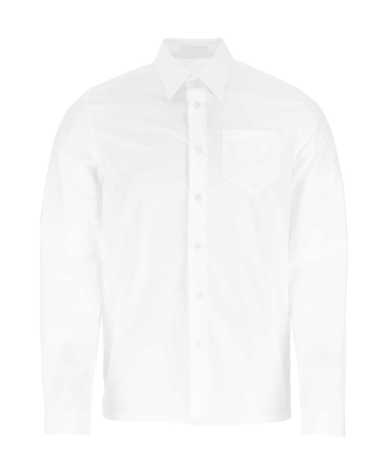 Prada White Poplin Shirt - BIANCO