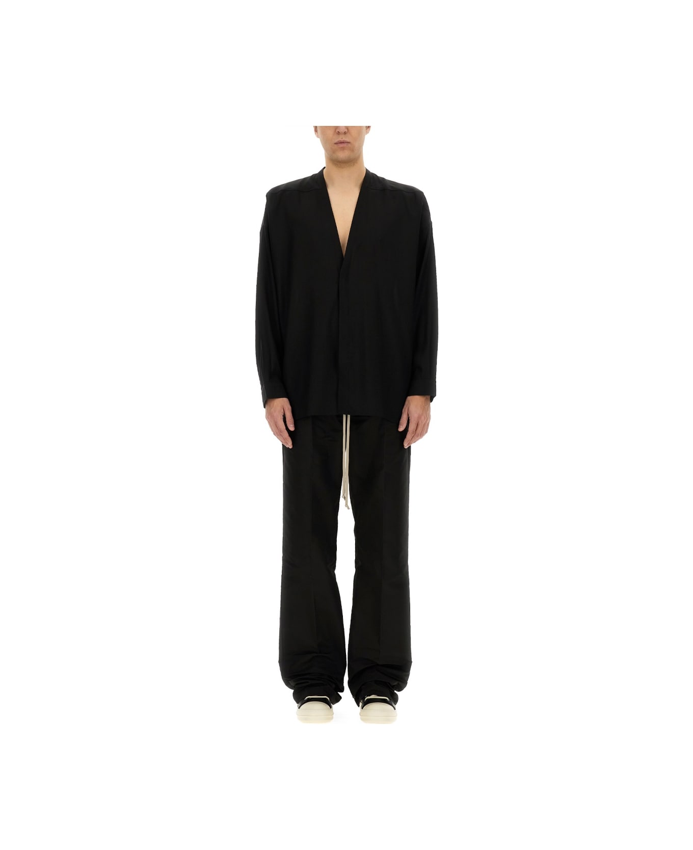 Rick Owens Lido Larry Shirt - BLACK