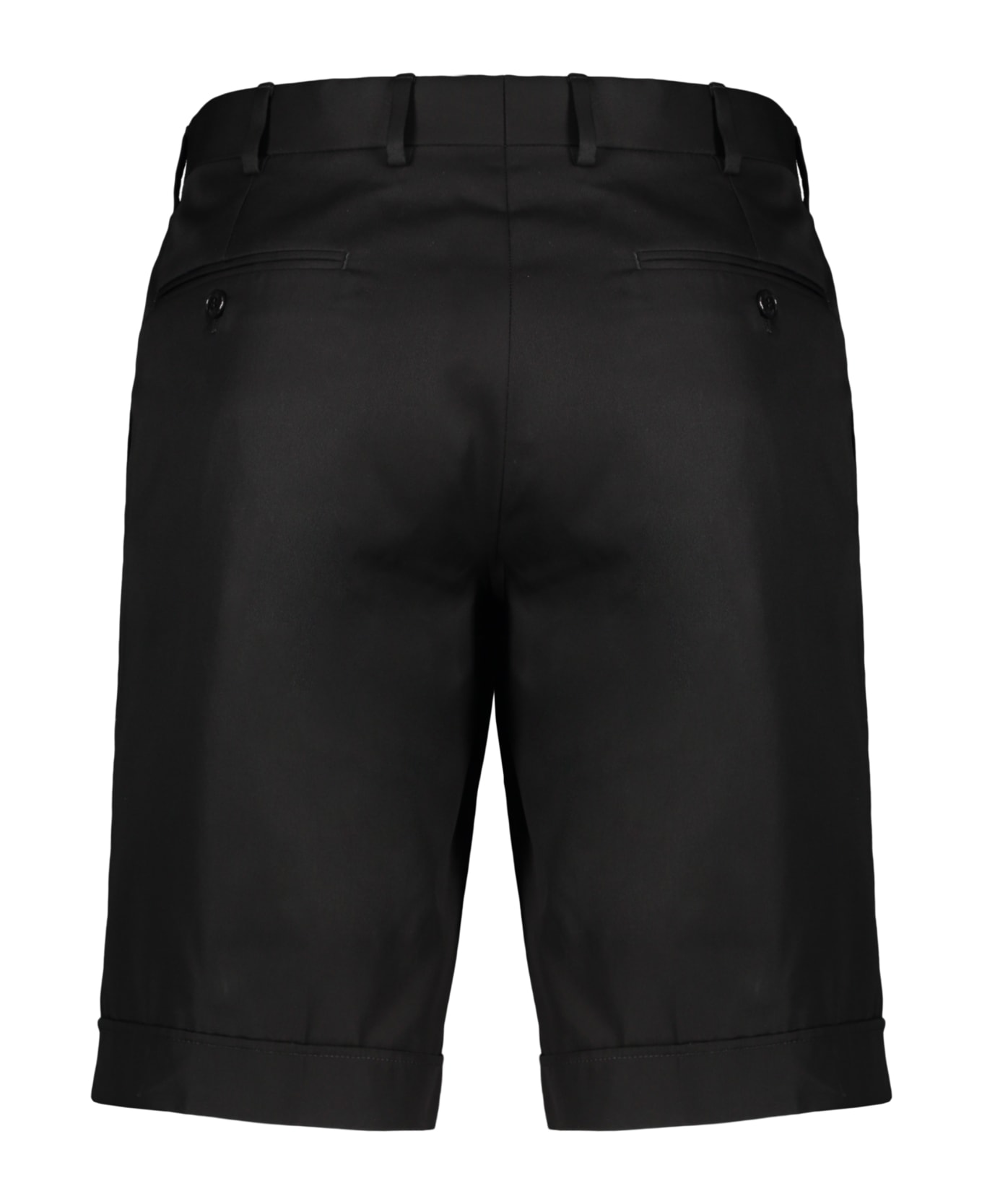 Brioni Cotton Bermuda Shorts - black