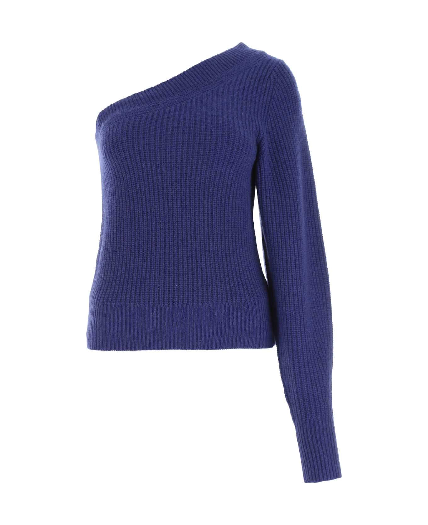 Isabel Marant Blue Wool Blend Bowen Sweater - Blue