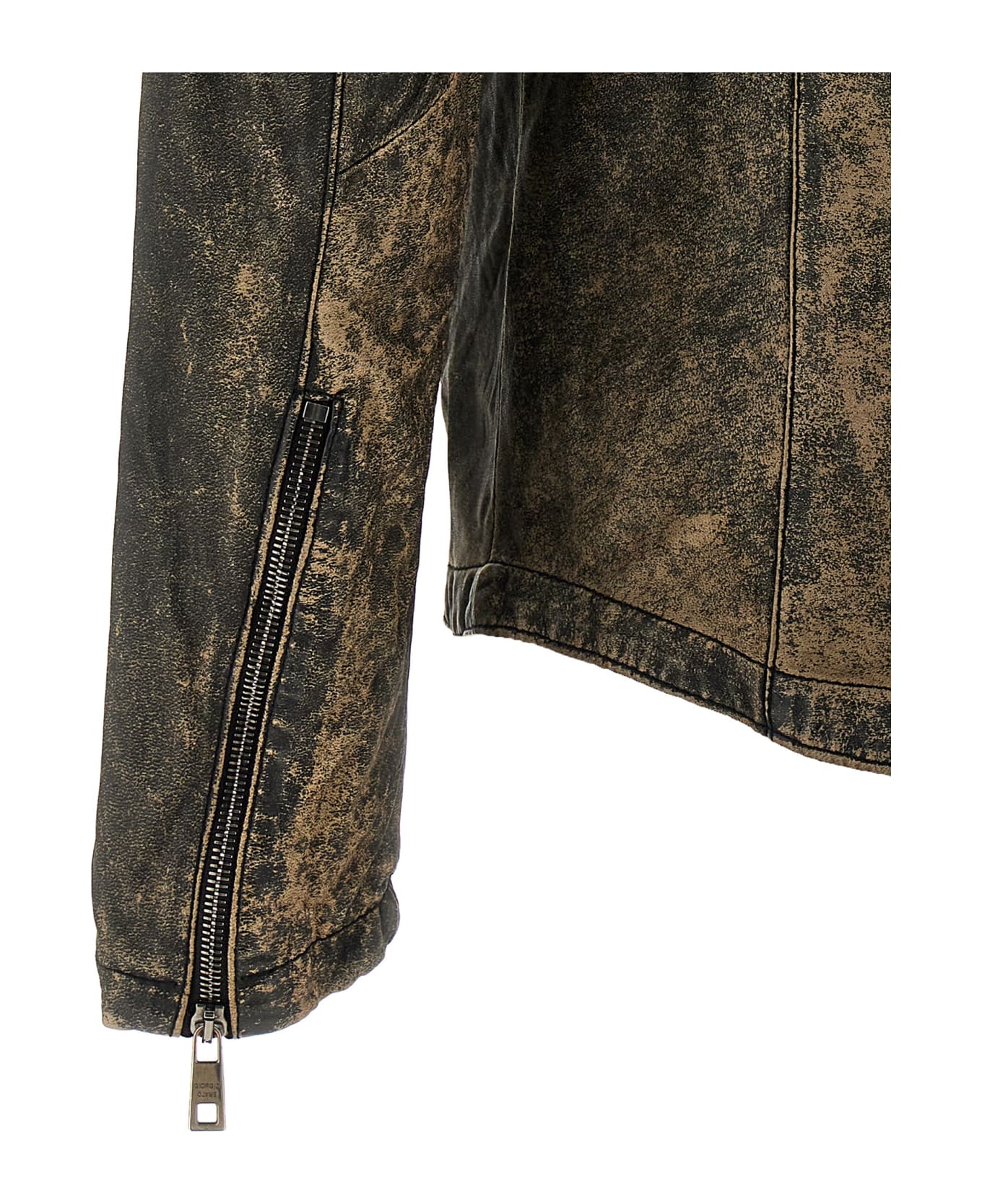 Giorgio Brato Vintage Leather Jacket - Brown レザージャケット