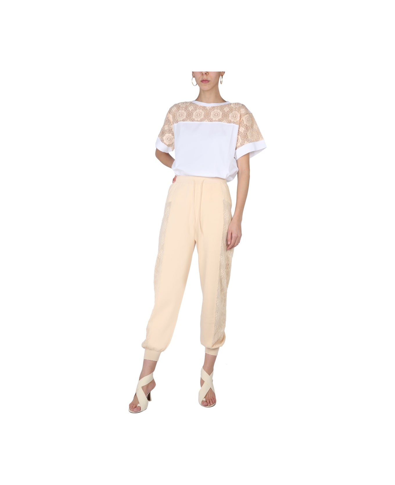 Boutique Moschino Jogging Pants - IVORY