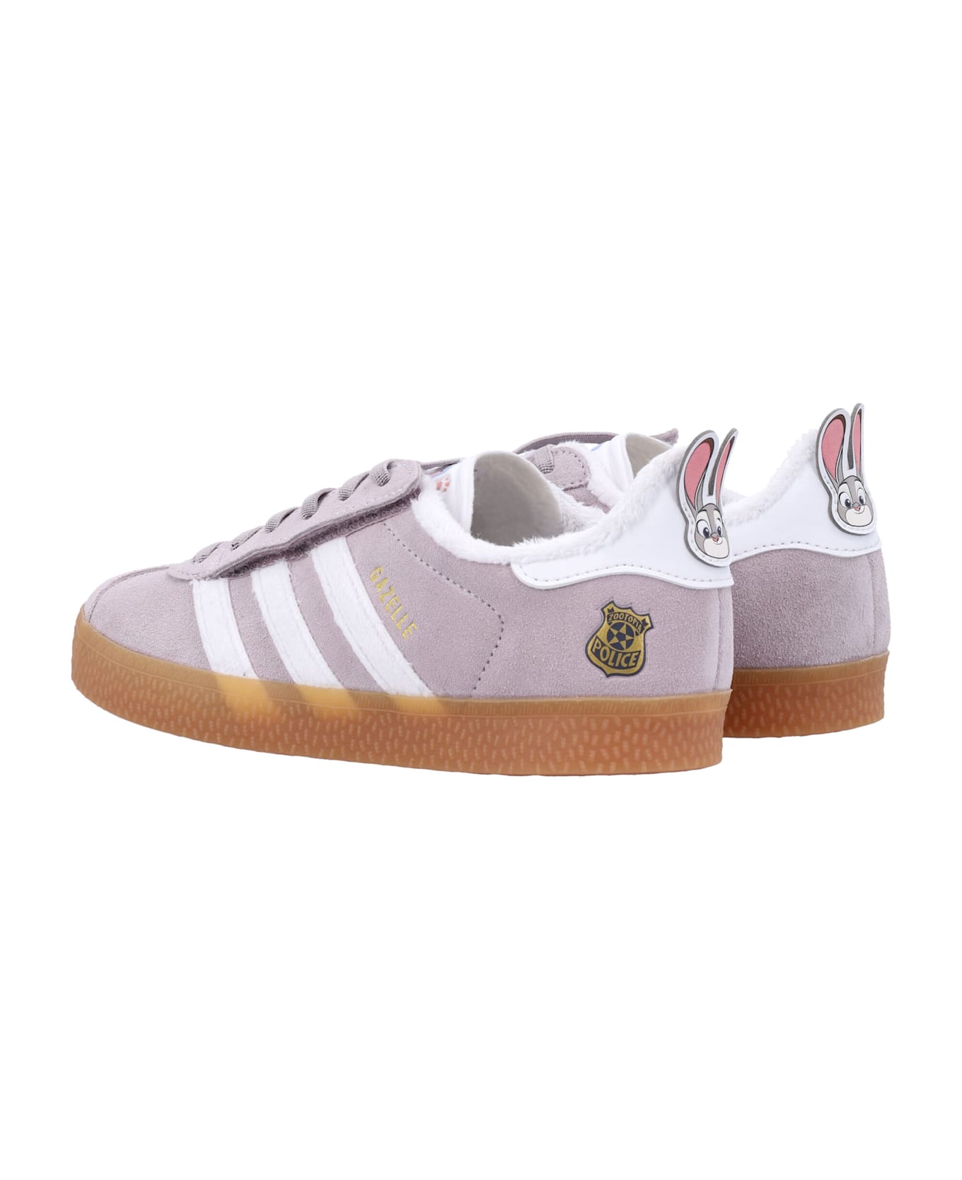 Adidas Originals Kid - Disney Gazelle Suede Sneakers - GREY/CLOUD WHITE/GUM