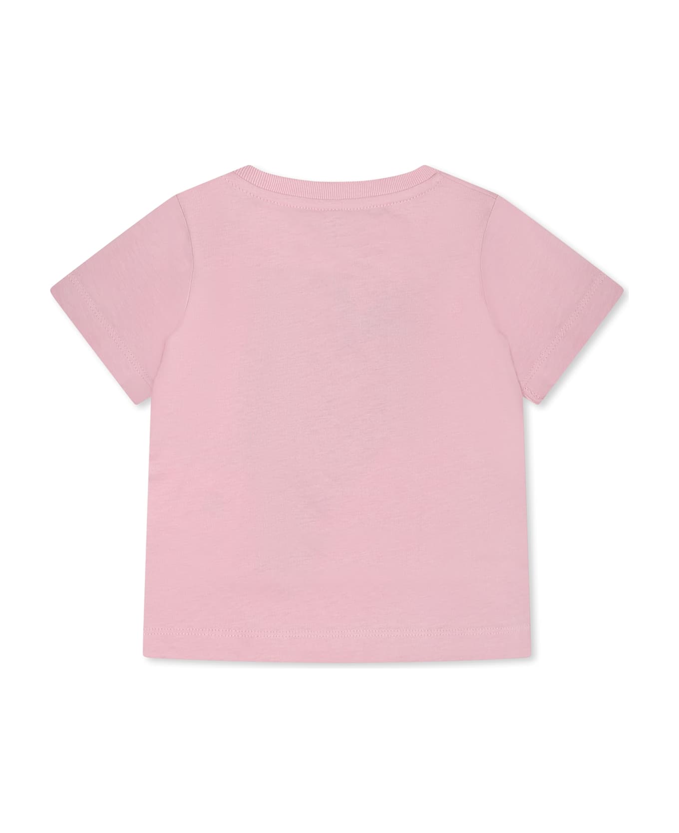 Stella McCartney Kids Pink T-shirt For Baby Girl With Strawberry - Pink