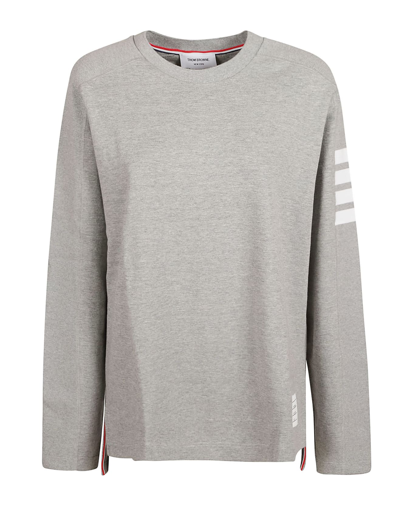 Thom Browne Long-sleeved Sweater - Light Grey フリース