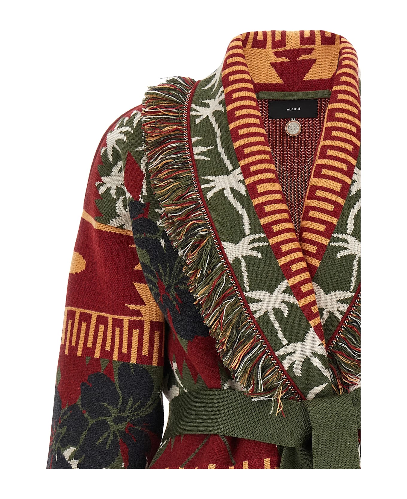 Alanui 
hibiscus Bloom
 Cardigan - Red
