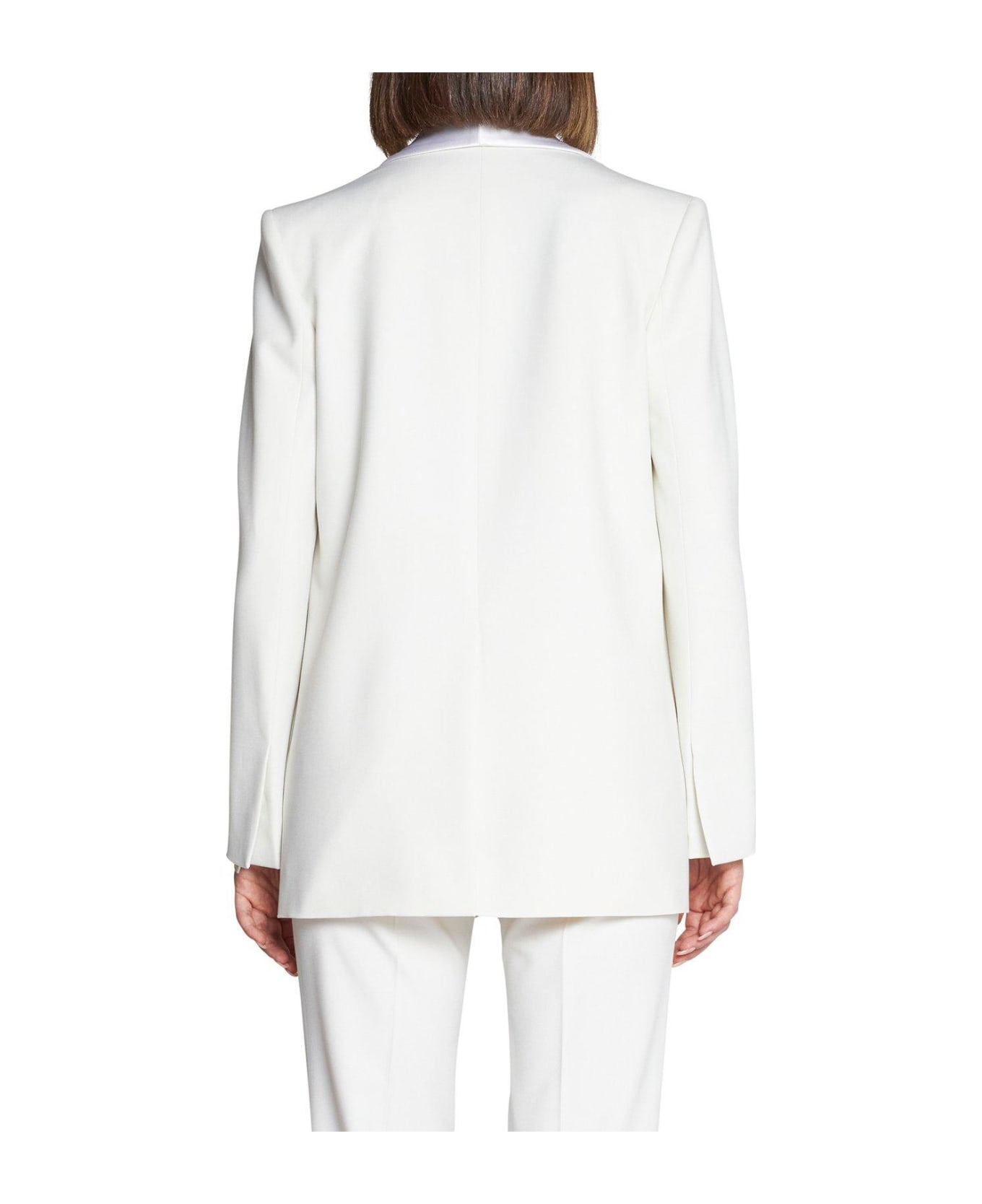Stella McCartney Twill Tailored Dinner Jacket - White