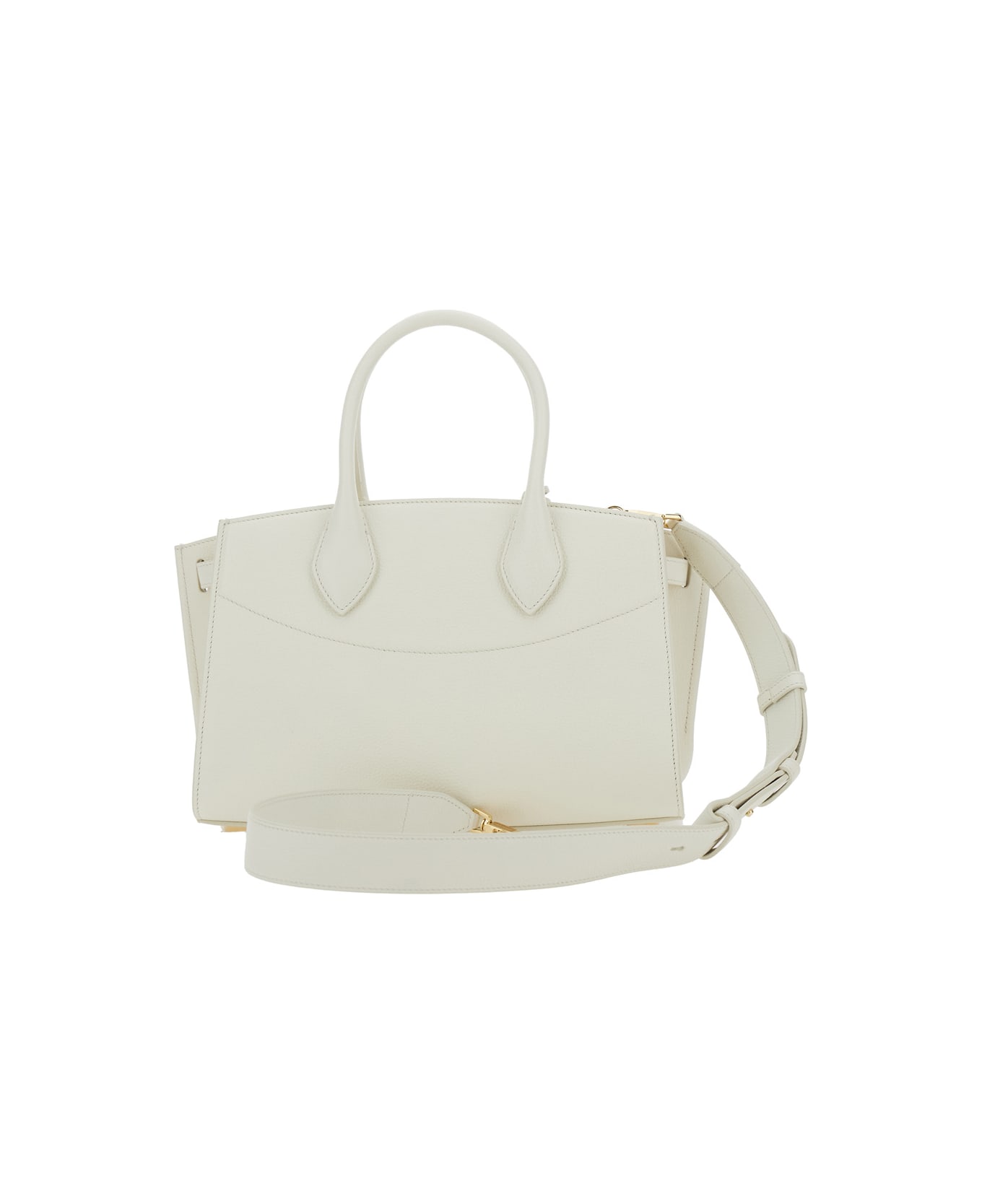Ferragamo St Soft S Nw Top Handle 28,0x12,5x18,5 - White