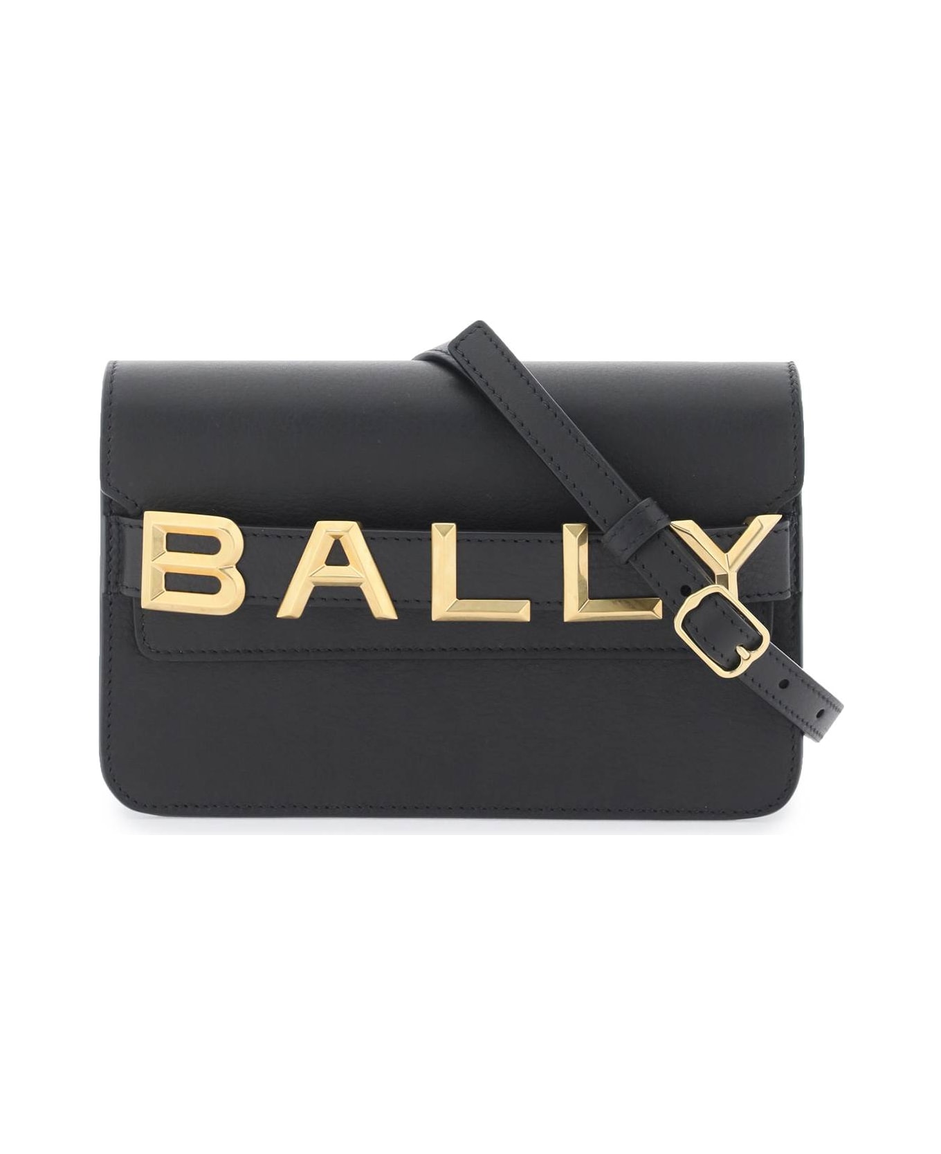 Bally Logo Crossbody Bag - BLACK ORO (Black)