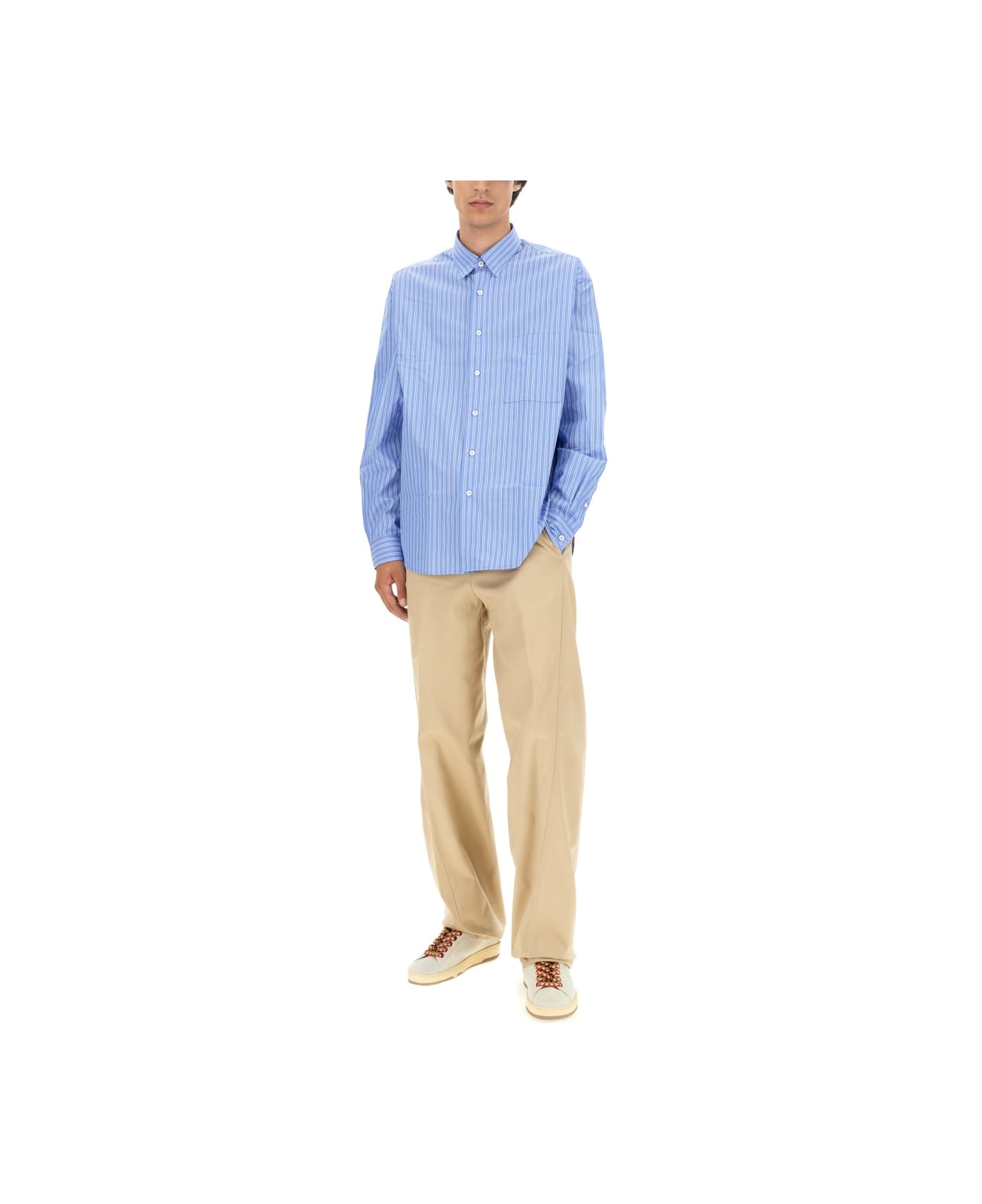 Lanvin Oversize Fit Shirt - BLUE シャツ