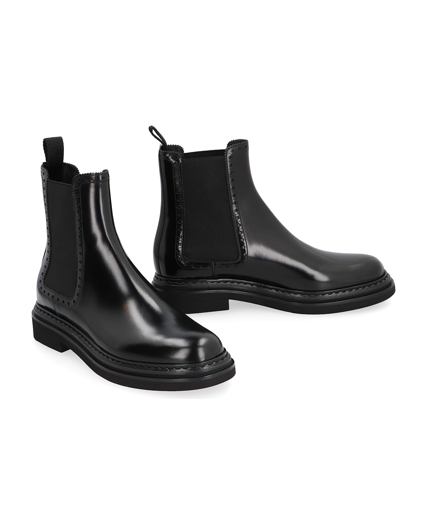 Dolce & Gabbana Leather Chelsea Boots - black