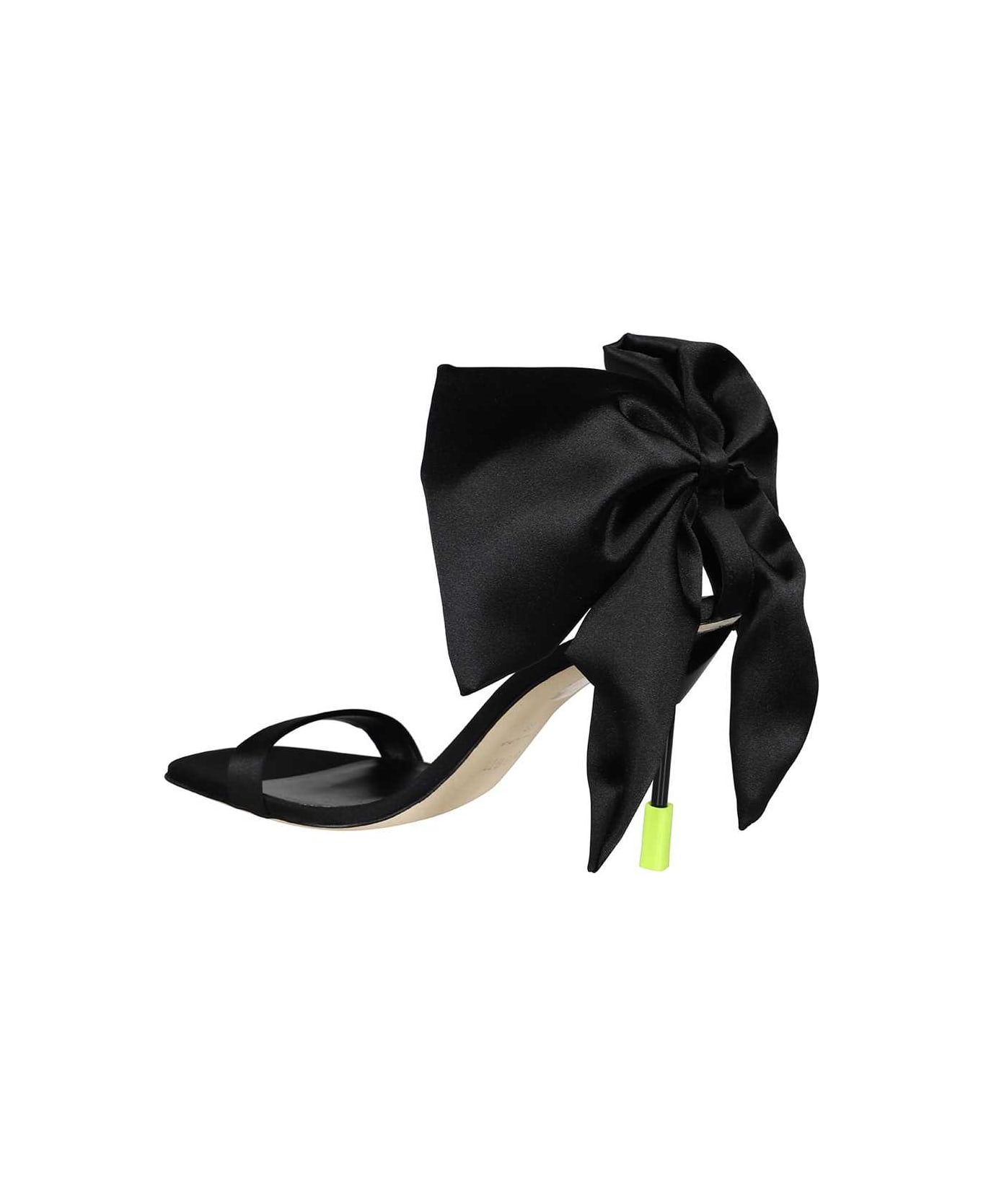 MSGM Bow Detail Sandals - black
