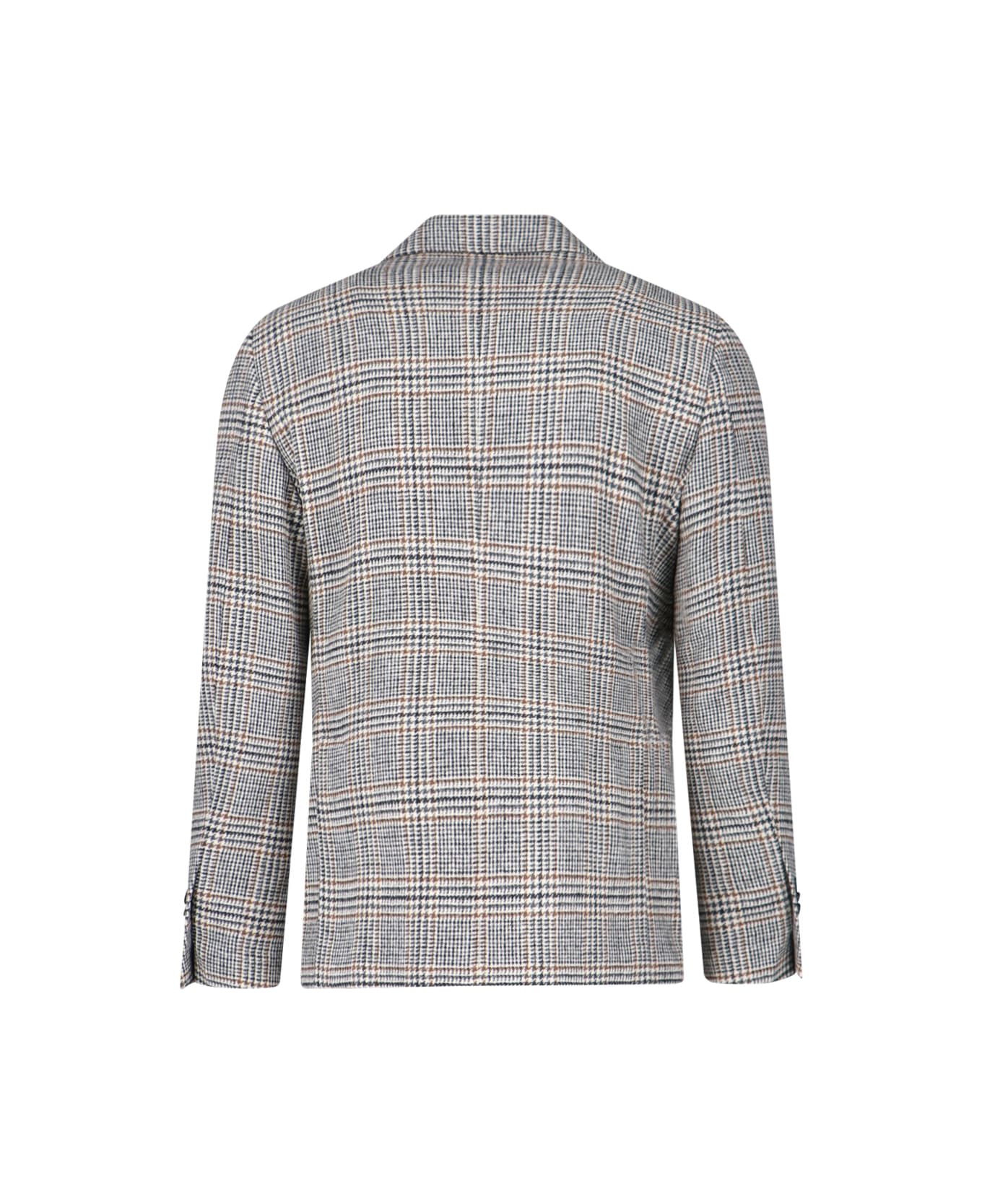 Lardini Single-breasted Virgin Wool Blazer - Multicolor