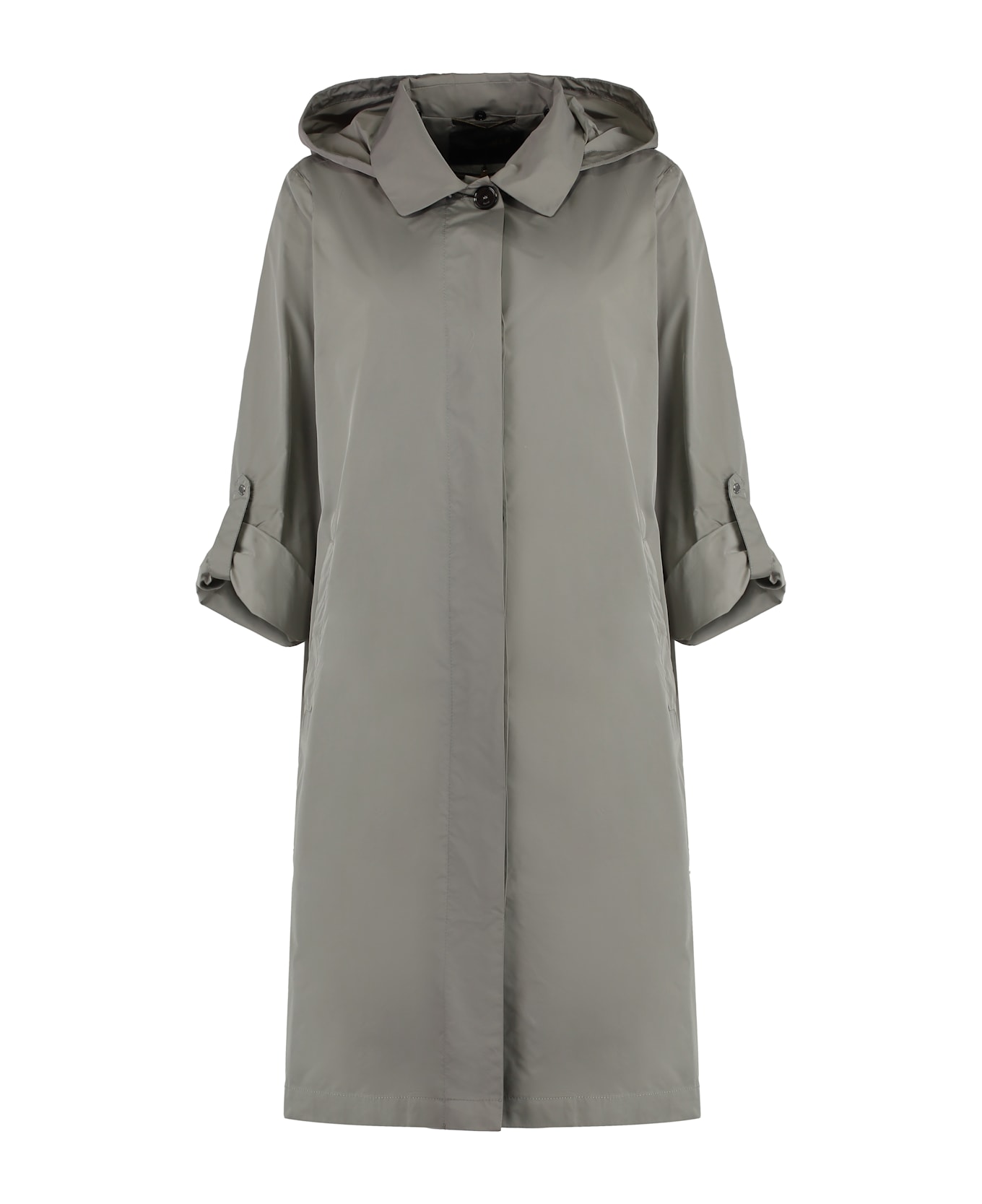 Moorer Isadora Techno Fabric Trench Coat - grey
