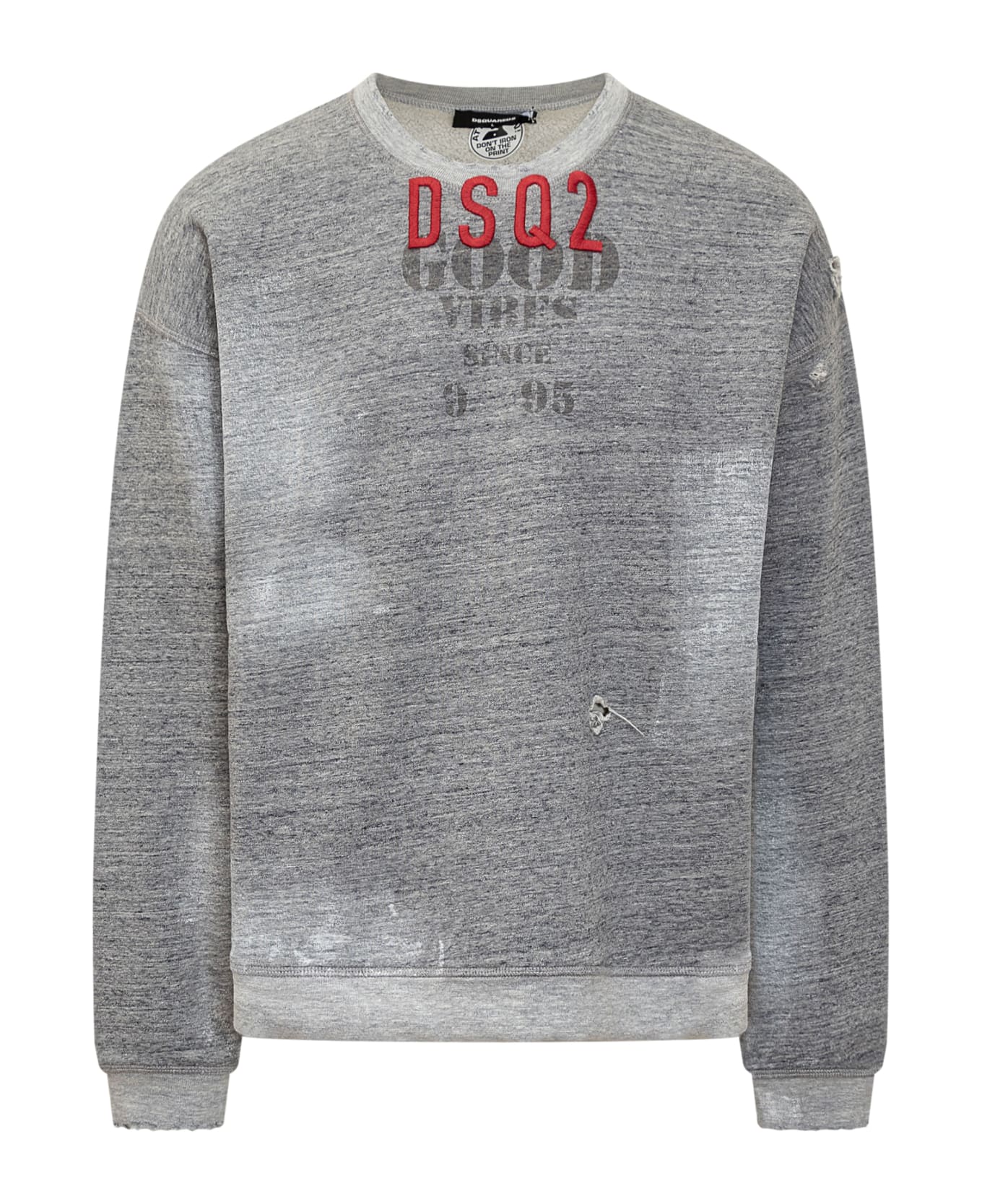 Dsquared2 Sweatshirt With Logo - GREY MELANGE