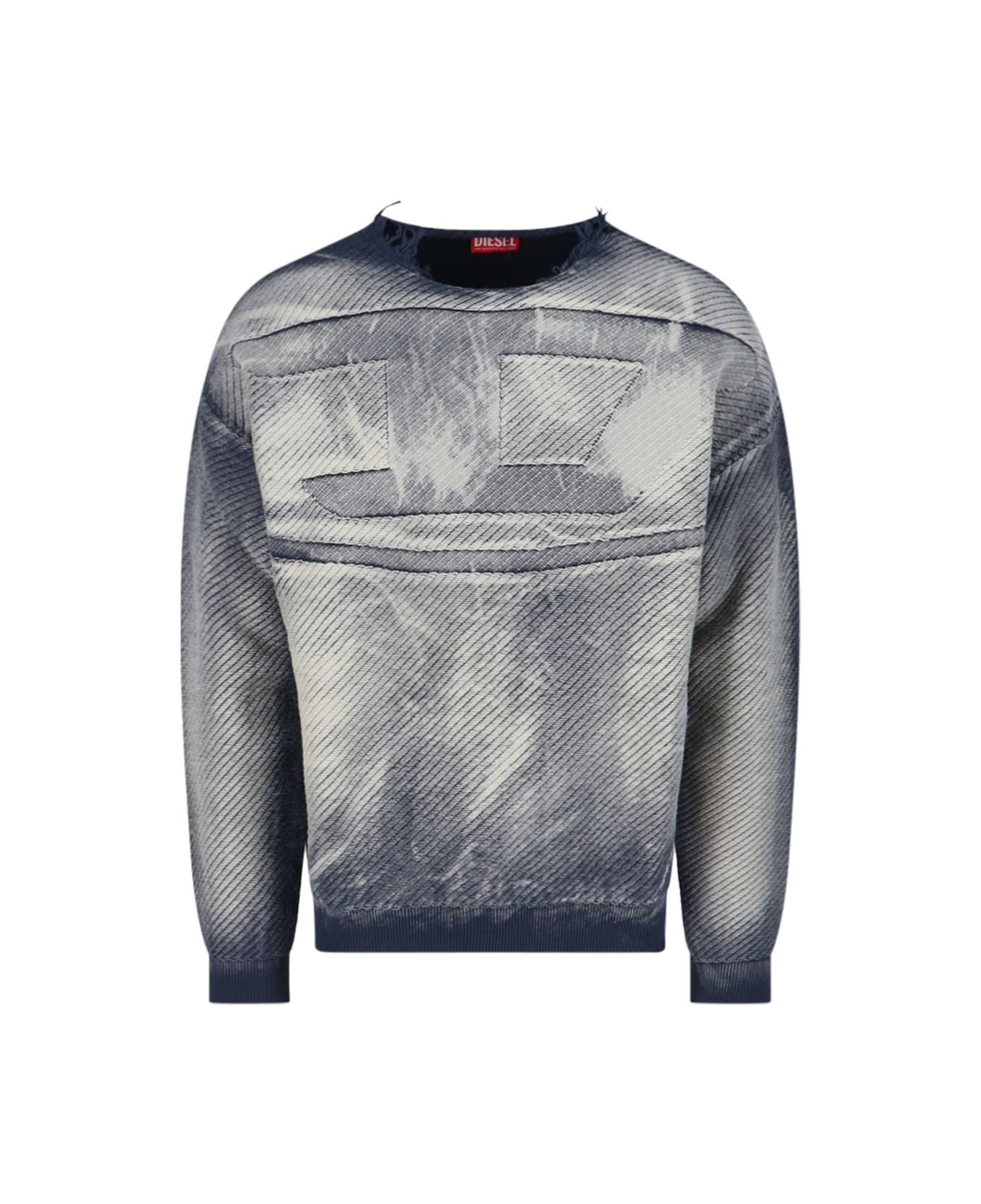 Diesel Frayed Sweater - Gray