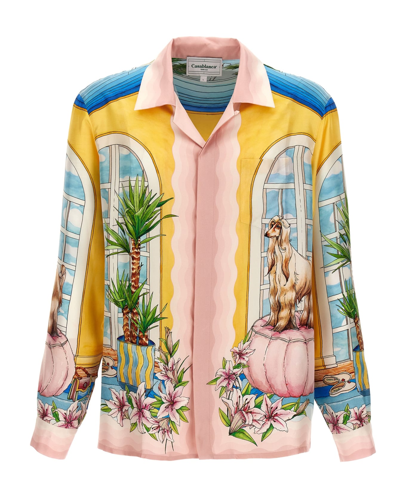 Casablanca 'appartement Dans Les Airs' Silk Shirt - Non definito