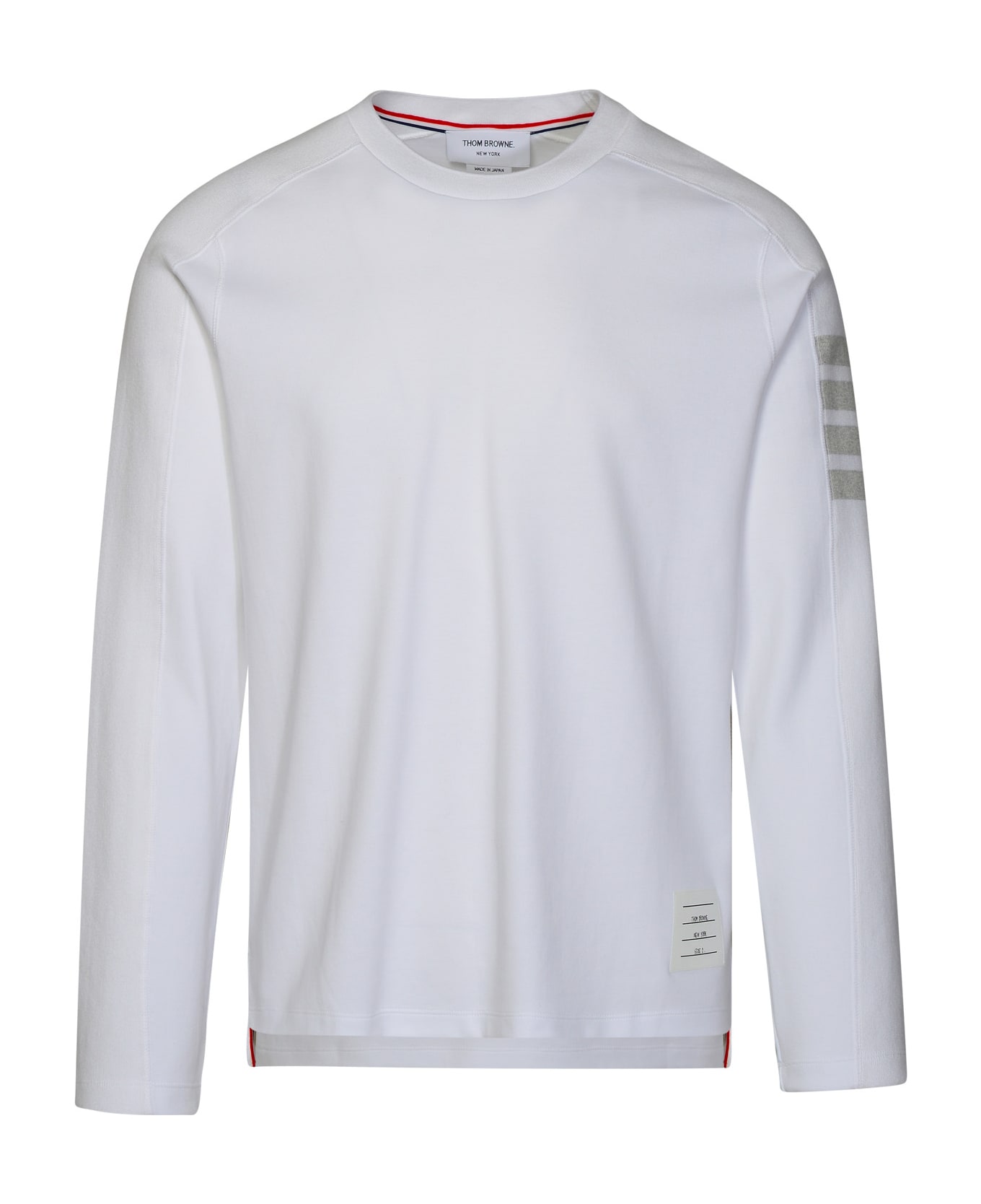 Thom Browne White Cotton Sweater