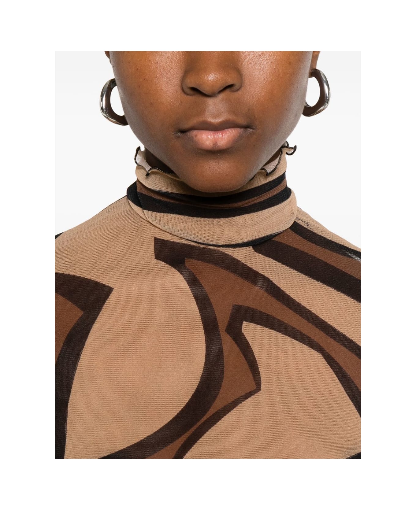 Pucci Printed Midi Dress - Golden