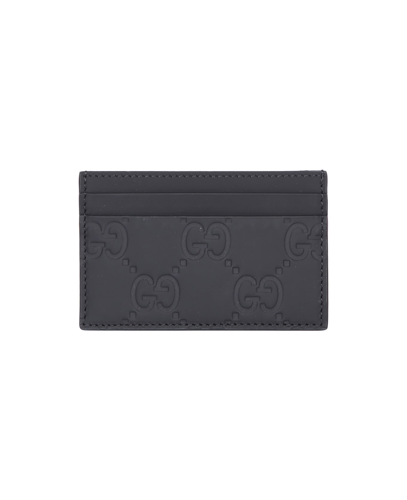 Gucci Black Leather Card Holder - Black