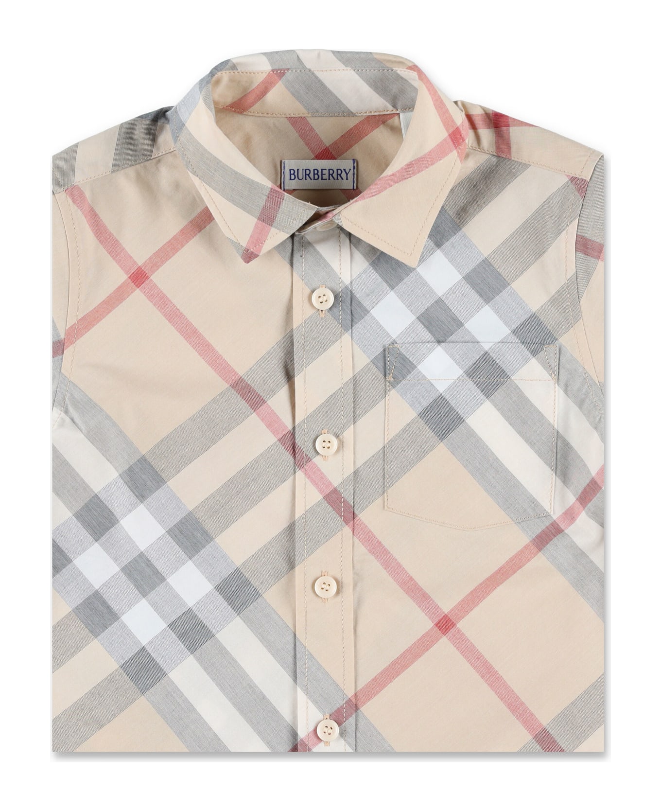 Burberry Check Shirt - Pale stone ip check