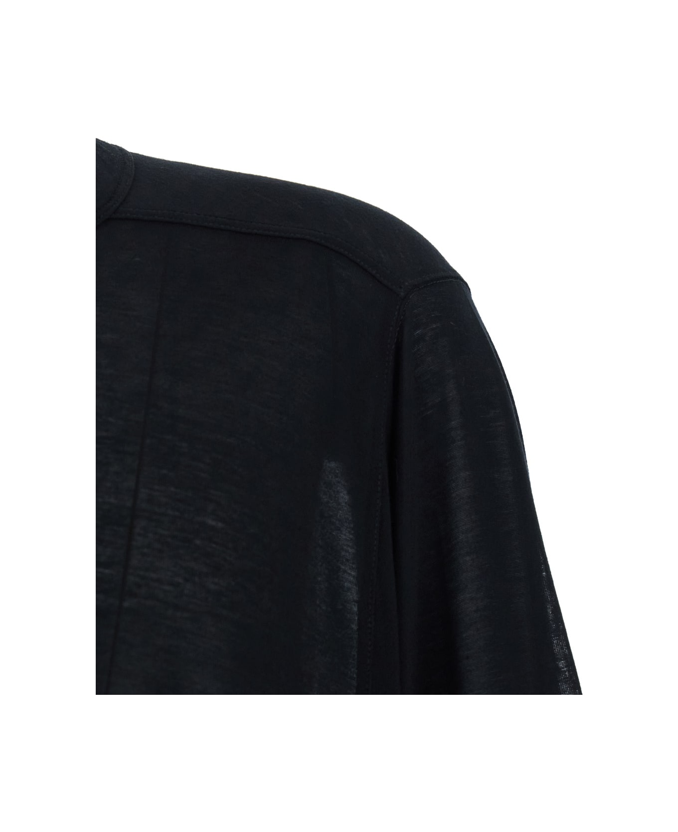 Rick Owens 
jumbo
 Black Round Neck T-shirt In Cotton Man - Black