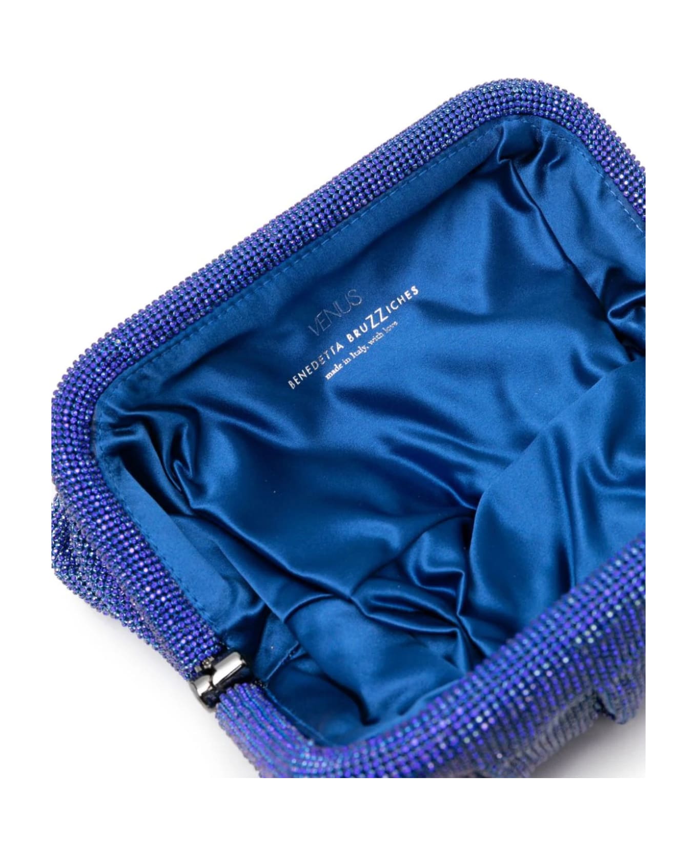 Benedetta Bruzziches Blue Venus La Grande Crystal Clutch Bag - Blue