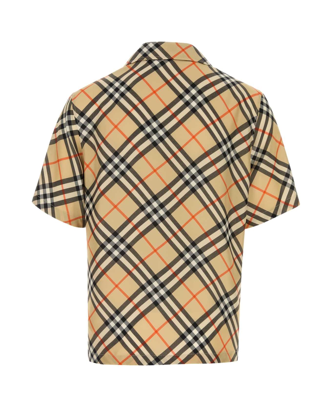 Burberry Printed Silk Shirt - SANDIPCHECK