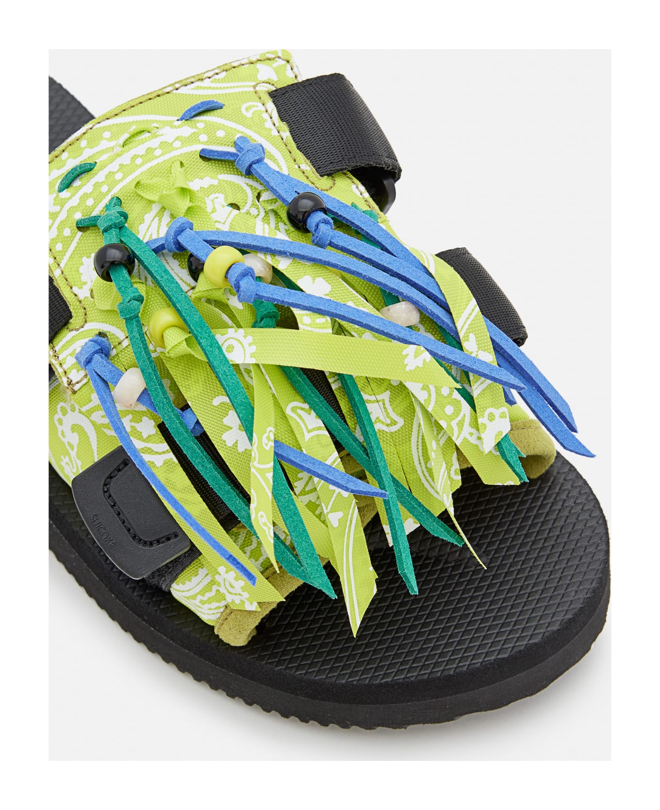 Alanui Suicoke X Alanui Moto Fringed Slippers - Yellow