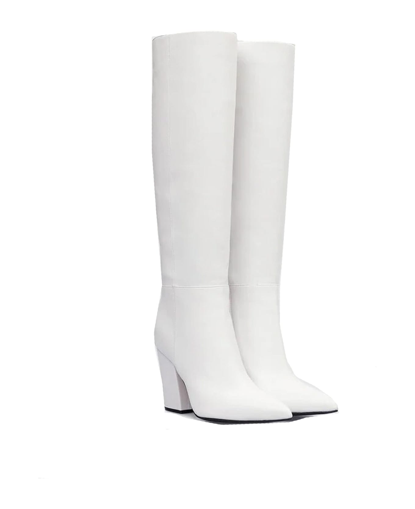 Sergio Rossi Leather Boots - White
