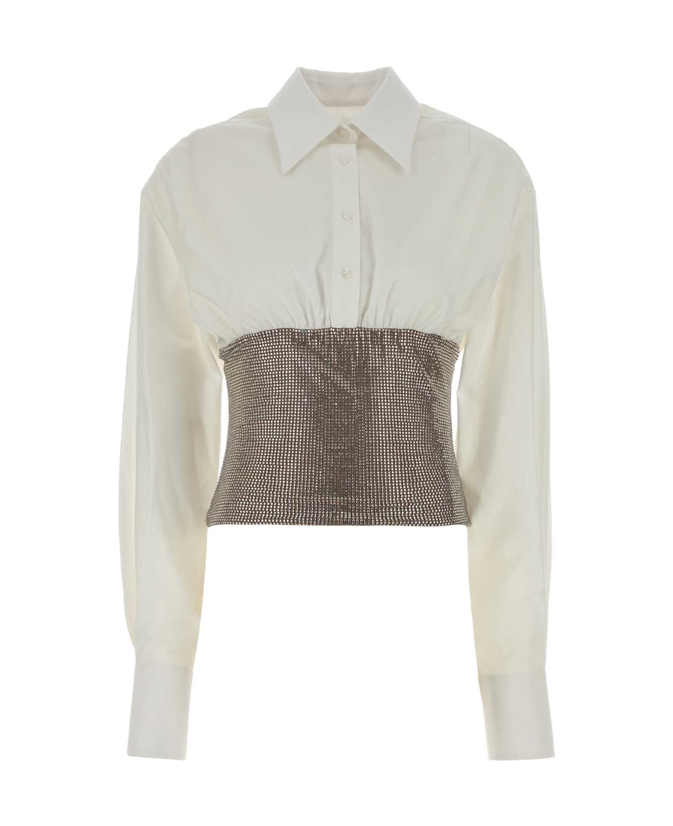 Giuseppe di Morabito White Poplin Shirt - WHITE
