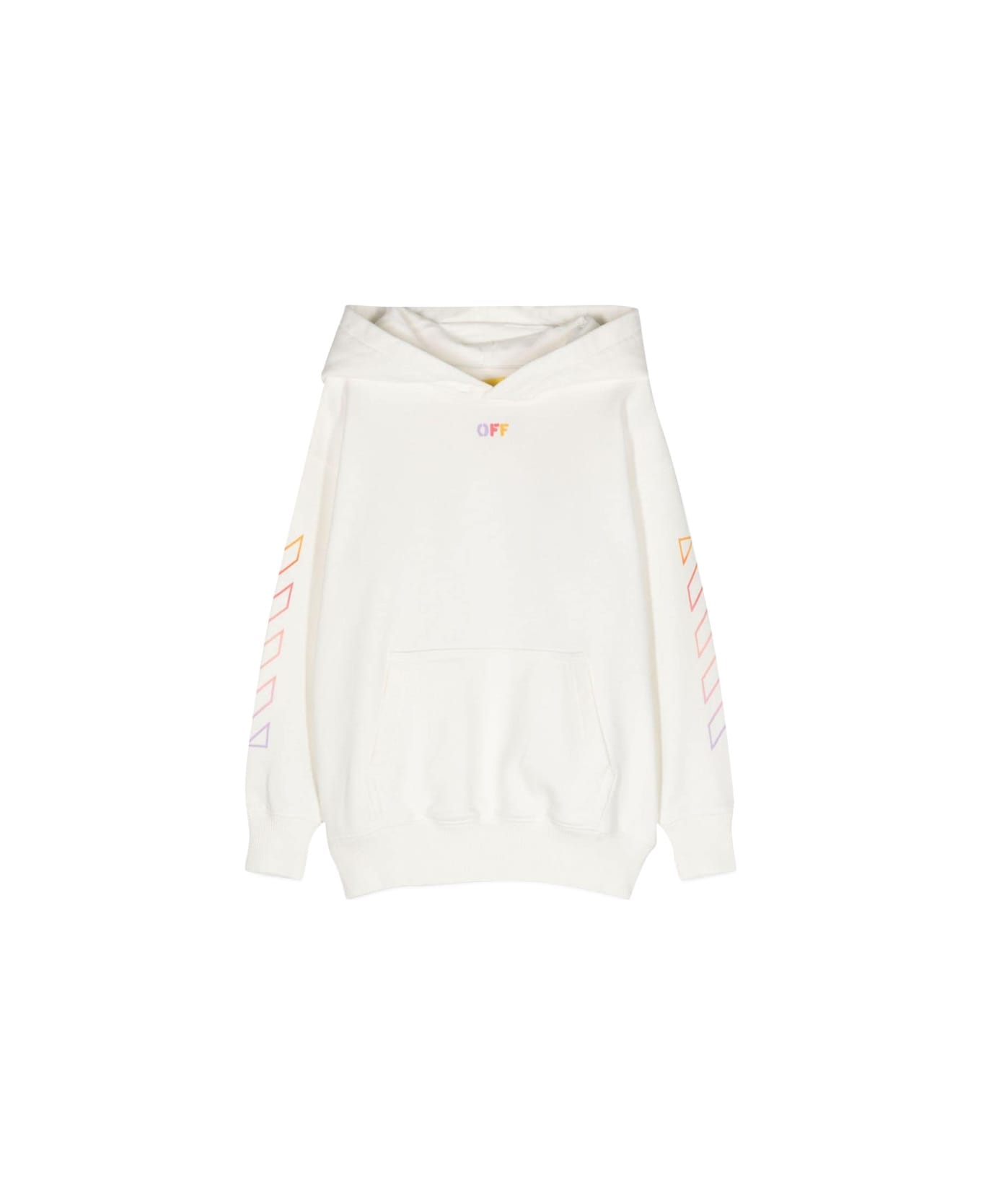 Off-White Arrow Rainbow Hoodie - WHITE