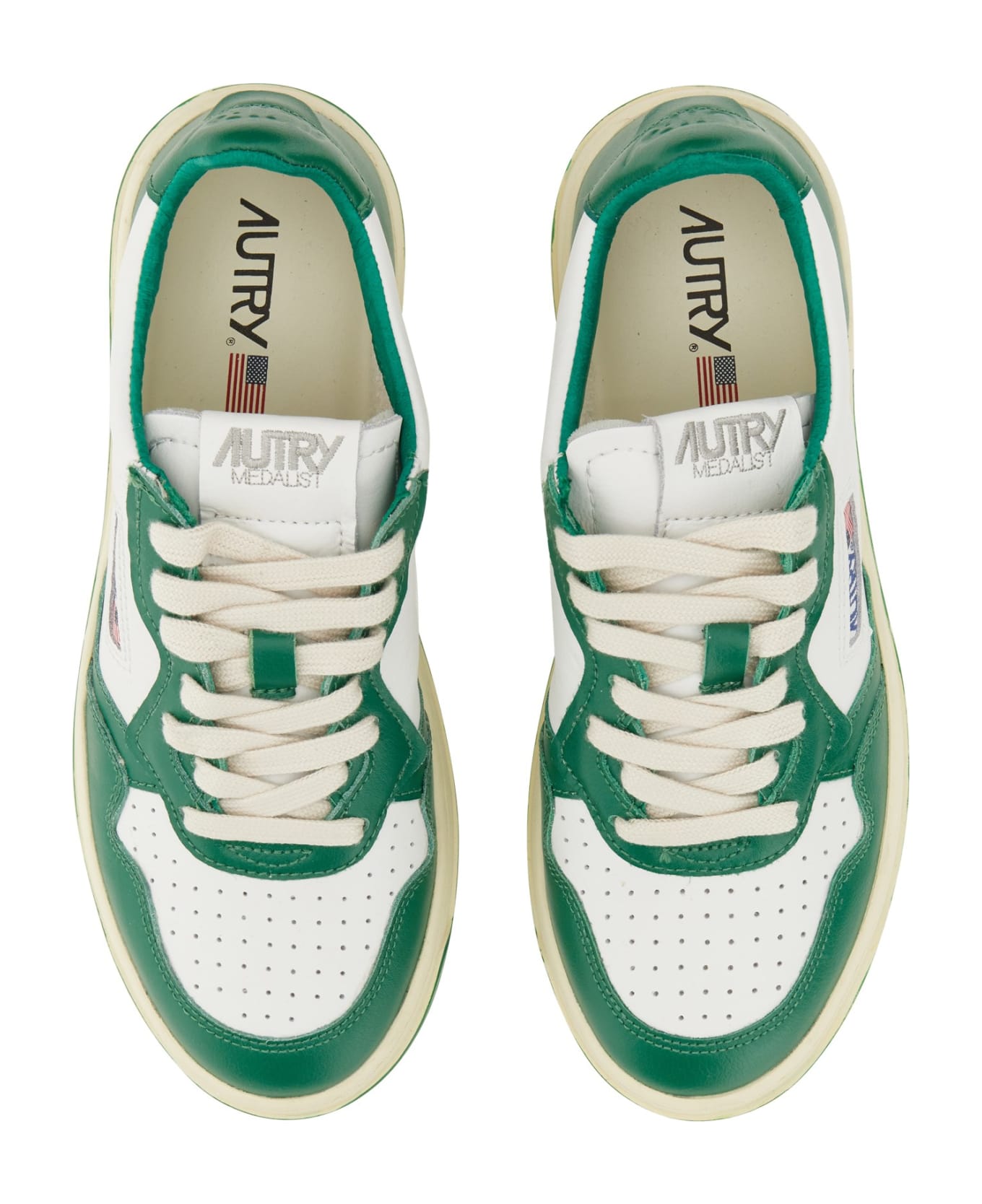 Autry Leather Medalist Low Sneakers - Bianco