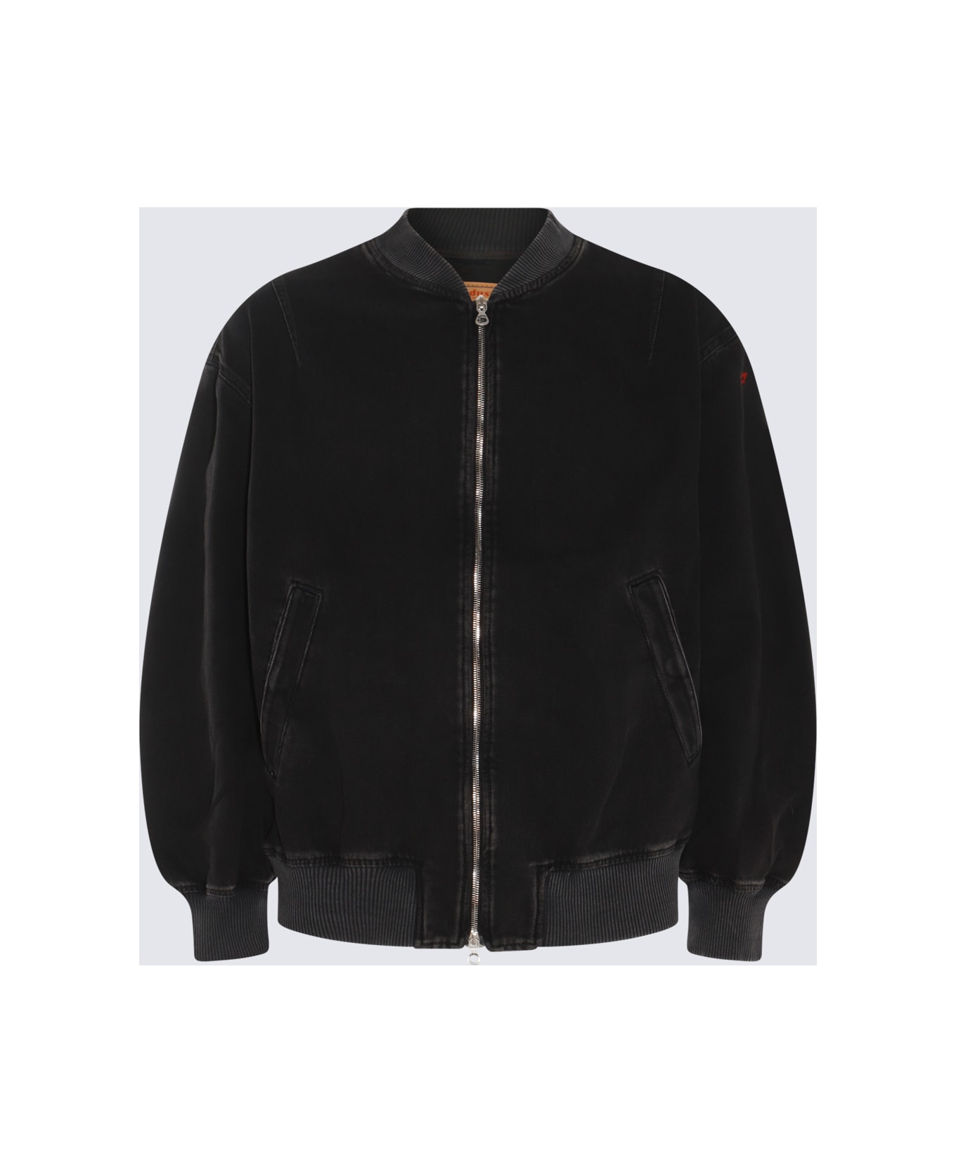 Diesel Black Cotton Denim Jacket - BLACK DENIM