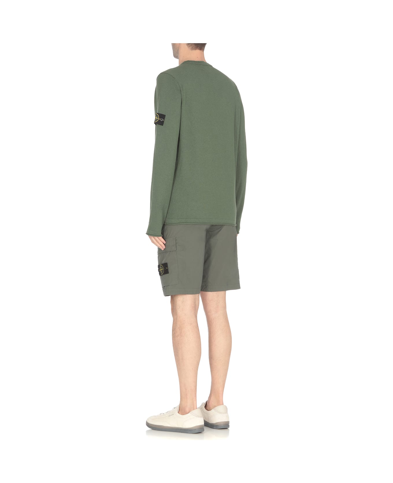 Stone Island Cotton Sweater - Green
