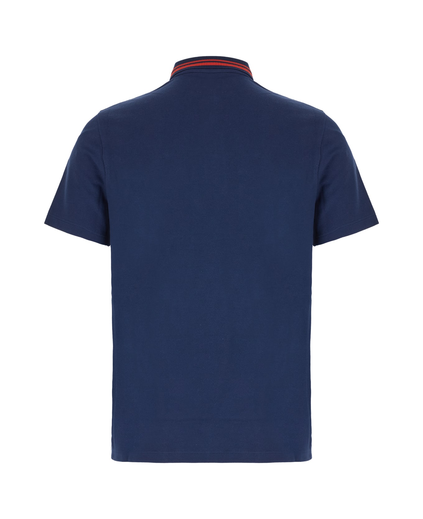 Valentino Garavani Navy Blue Piquet Polo Shirt - Blu
