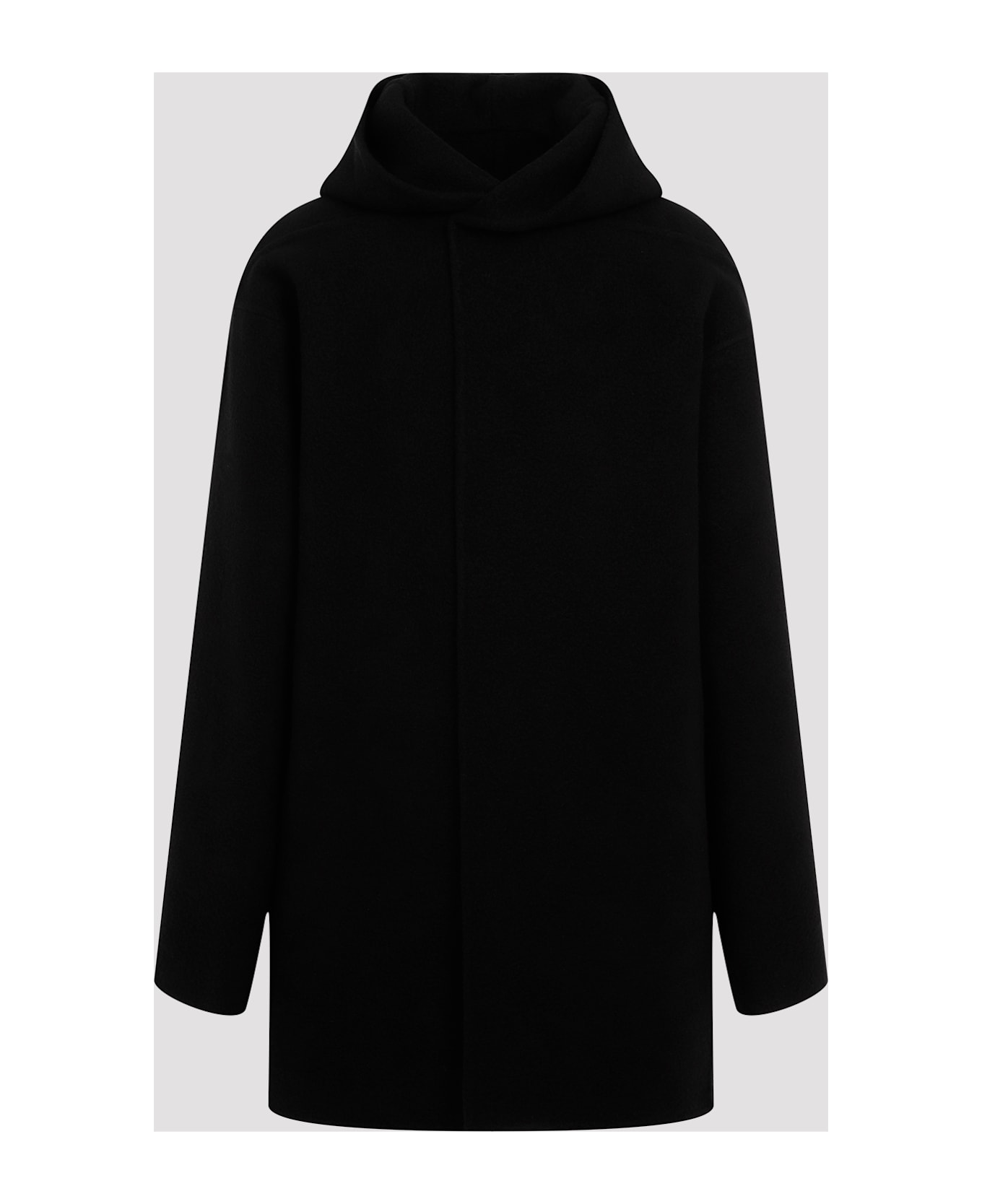 Rick Owens Hooded Robe Coat - Black