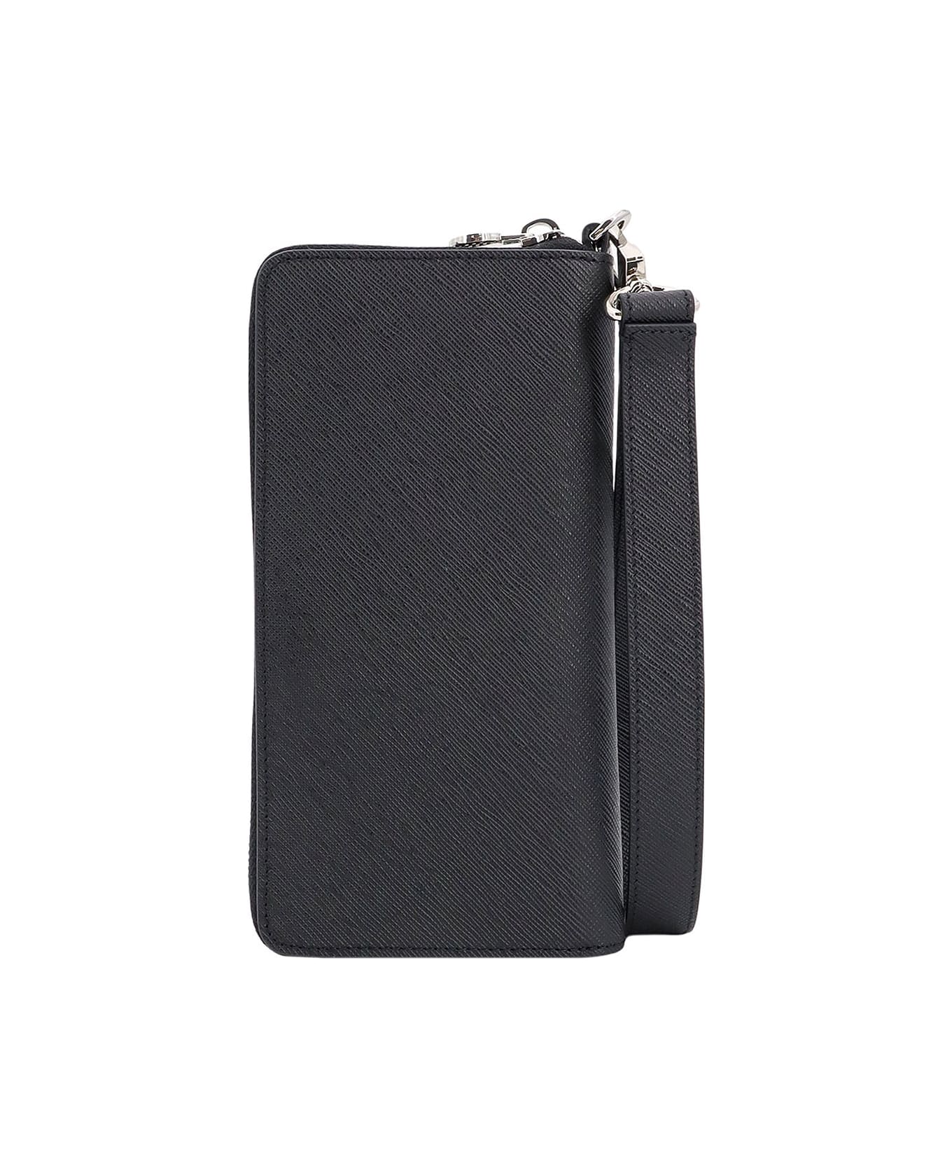 Kiton Leather Phonecase - Black