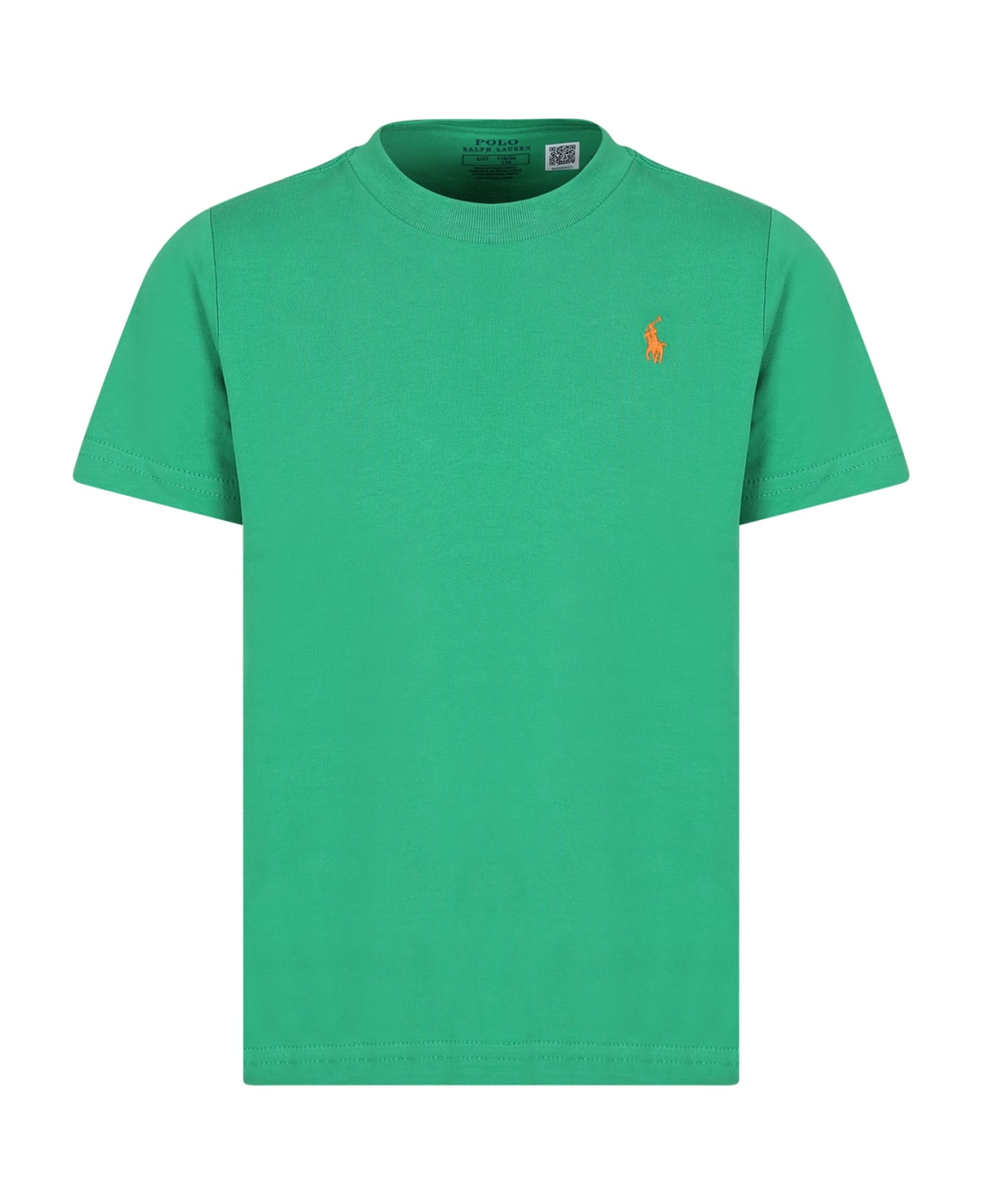 Ralph Lauren Green T-shirt For Boy With Pony - Green