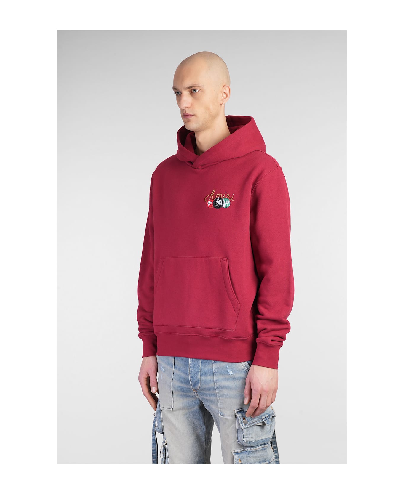 AMIRI Sweatshirt In Bordeaux Cotton - bordeaux